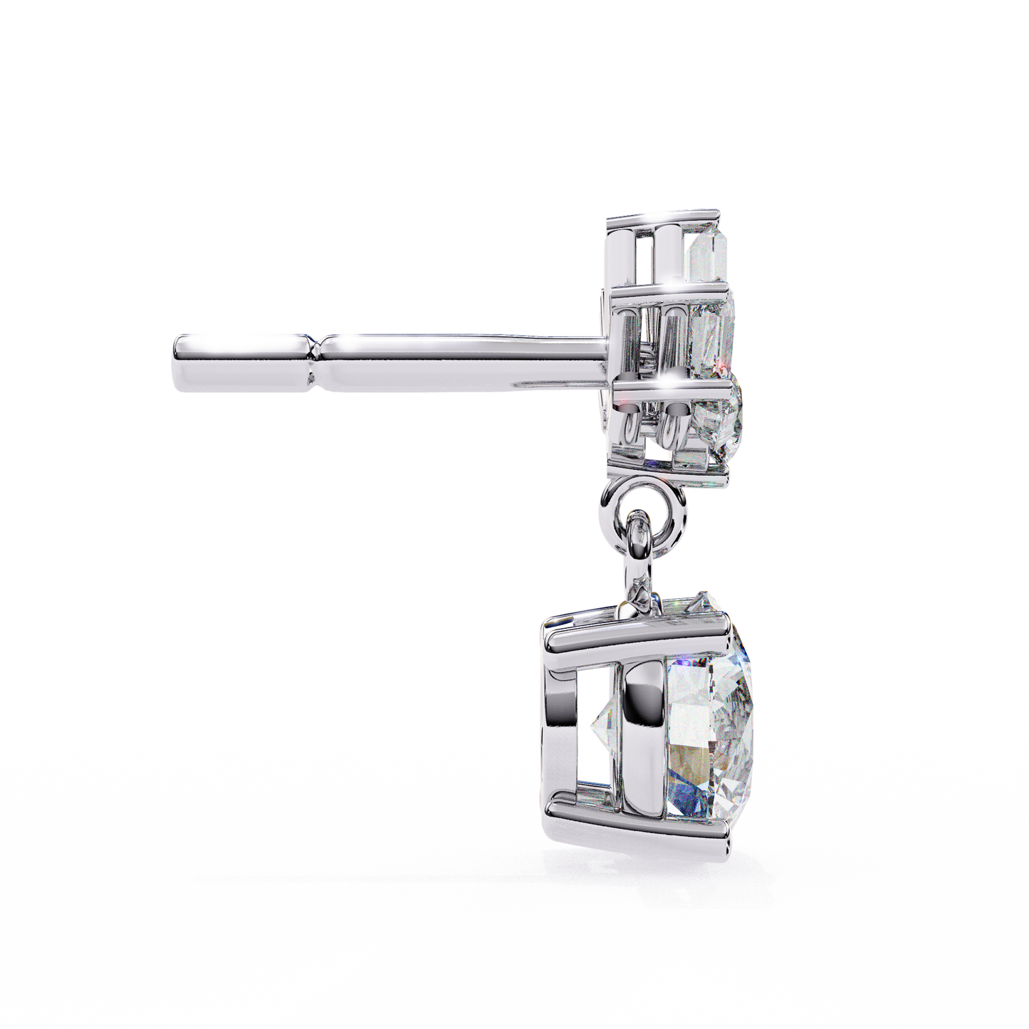 LGD  Ear Studs  Round Stone (0.34ct Pair) In 14K Gold    #LGD-RD-SE042