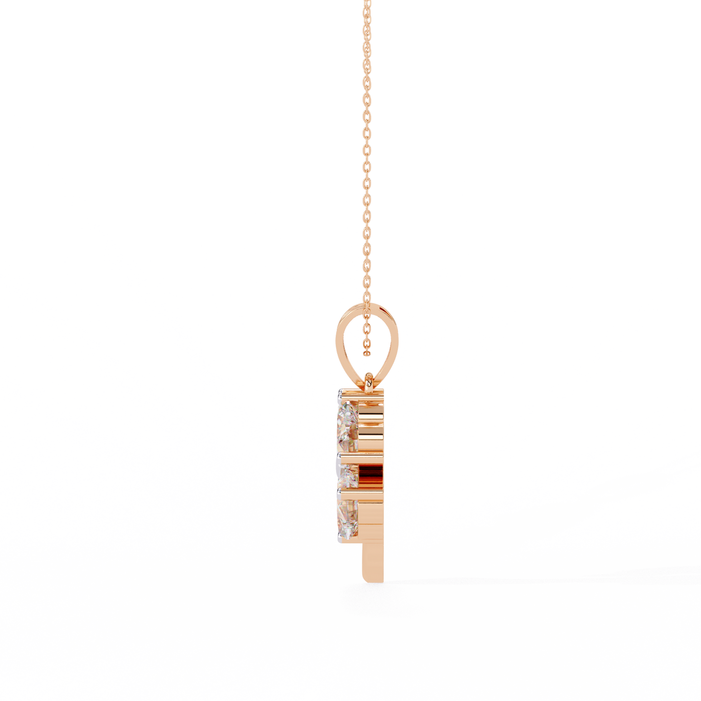 LGD Pendant Heart Stone (0.61ct) In 14K Gold Without Chain