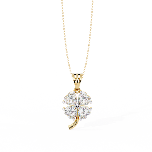 LGD Pendant Heart Stone (0.61ct) In 14K Gold Without Chain
