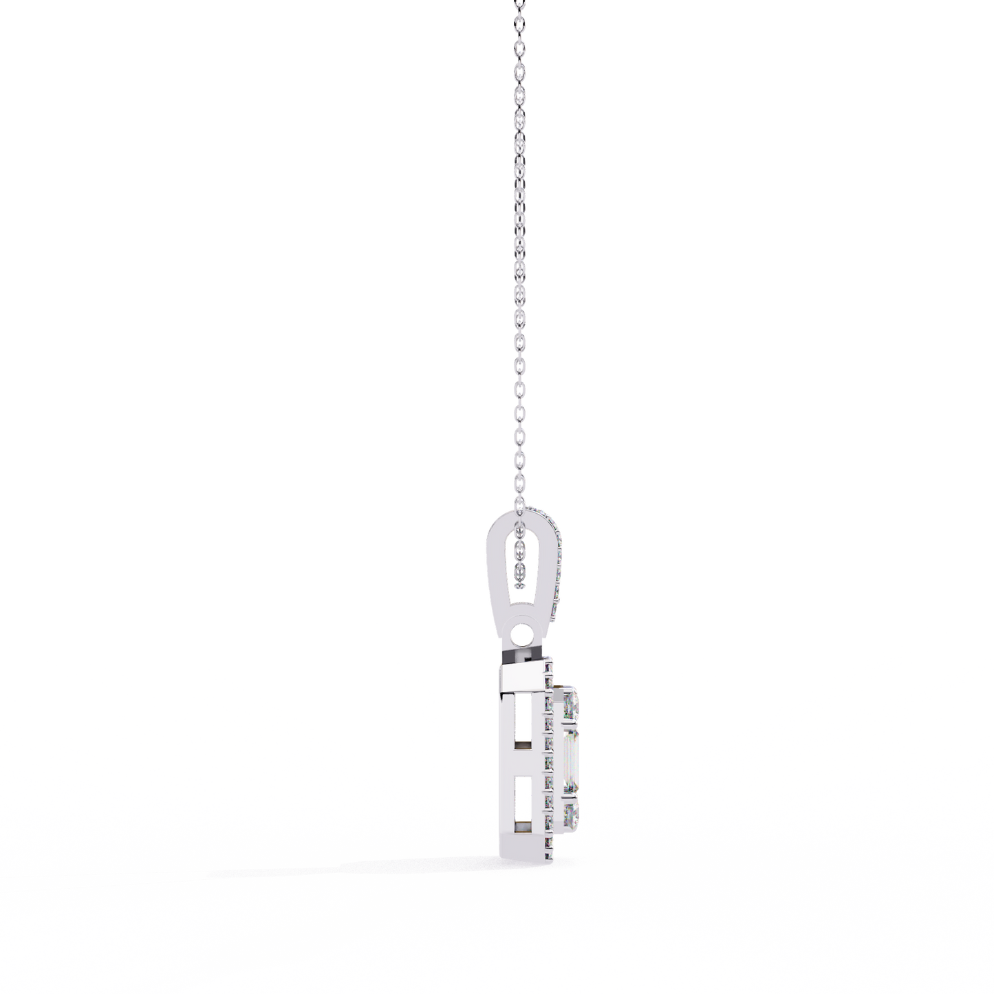 LGD  Pendant Round Stone (0.71ct ) In 14K Gold Without Chain