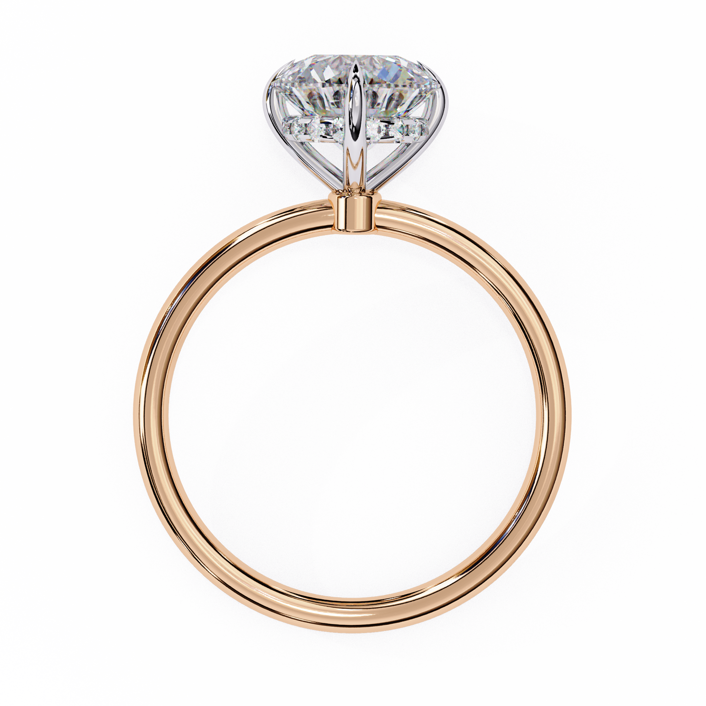 LGD Solitaire Ring Round Stone (2.43ct) In 14K Gold #LGD-RD-CD058