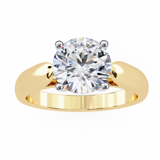 Lab Grown Diamond Classic Solitaire Ring in 14k Gold