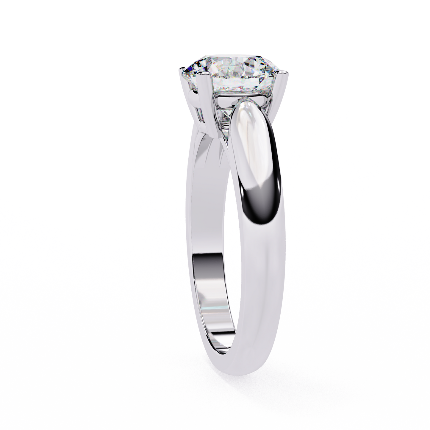 Lab Grown Diamond Classic Solitaire Ring in 14k Gold
