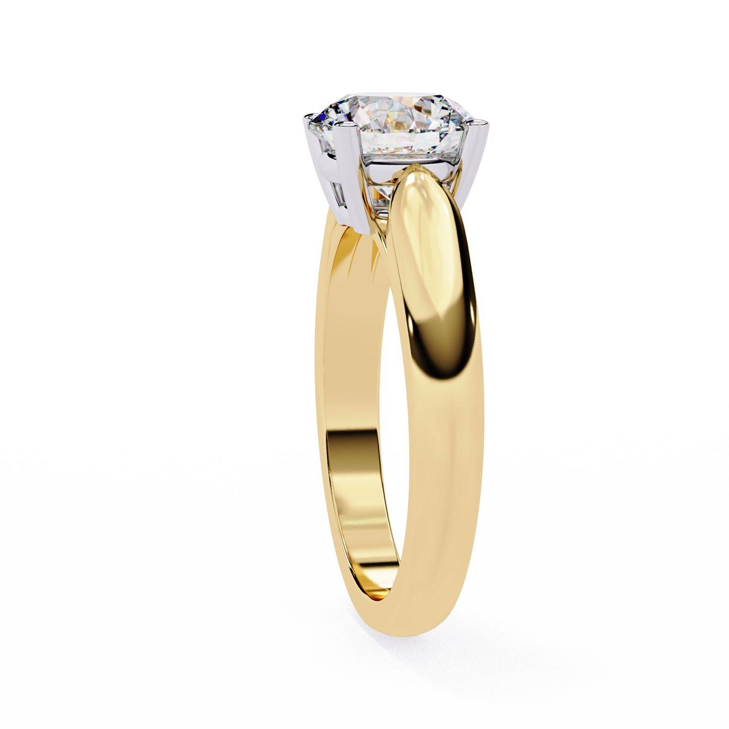 Lab Grown Diamond Classic Solitaire Ring in 14k Gold