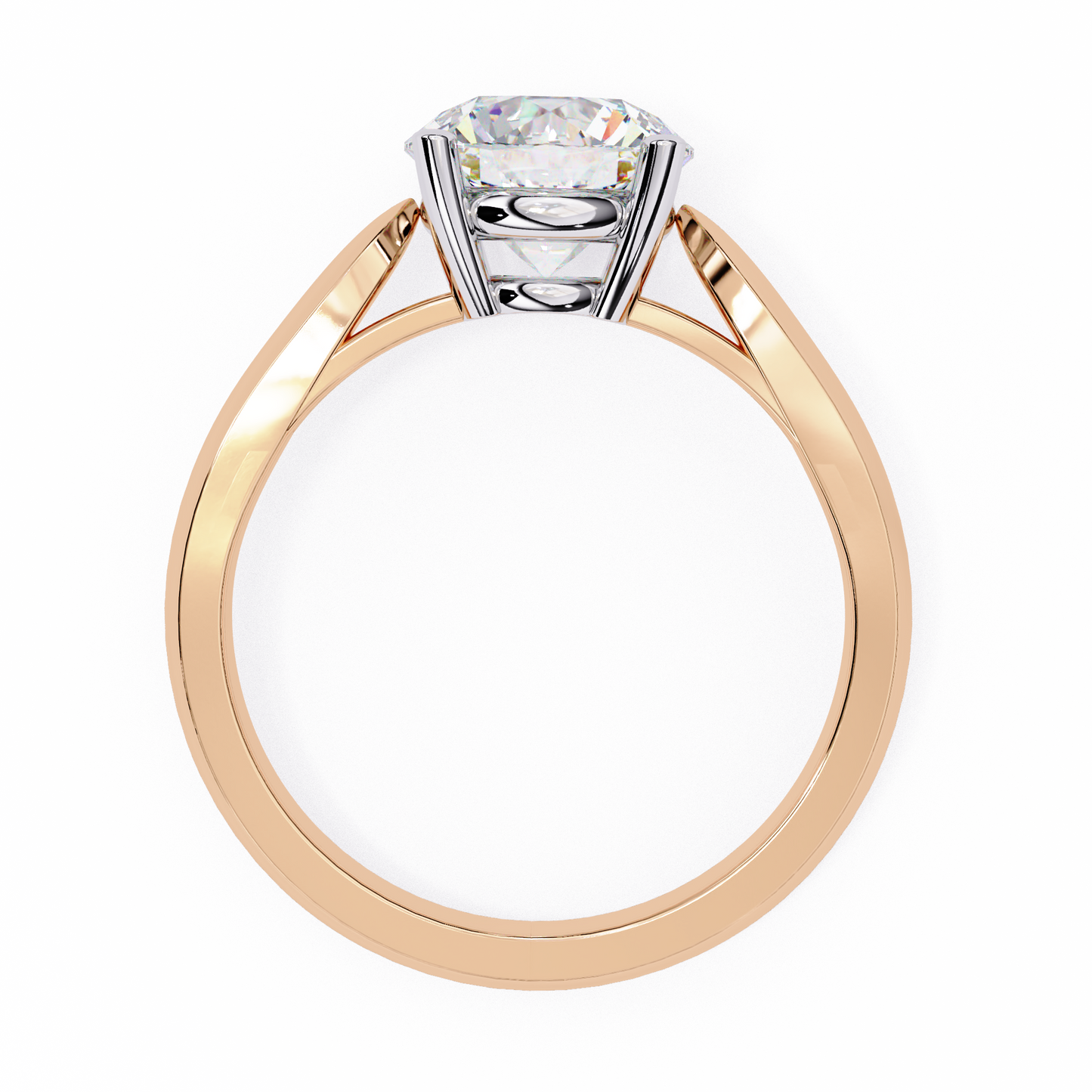 Lab Grown Diamond Classic Solitaire Ring in 14k Gold