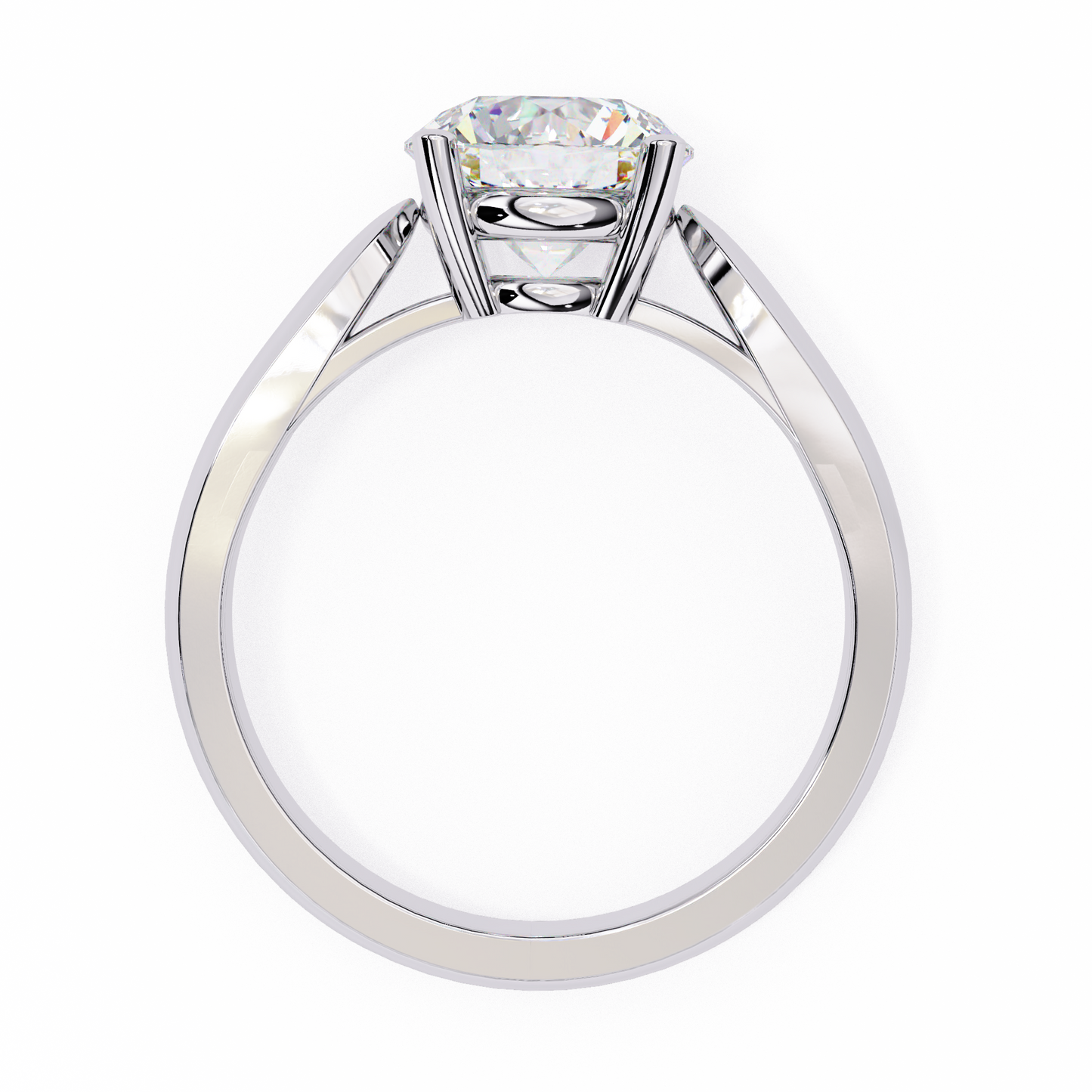 Lab Grown Diamond Classic Solitaire Ring in 14k Gold