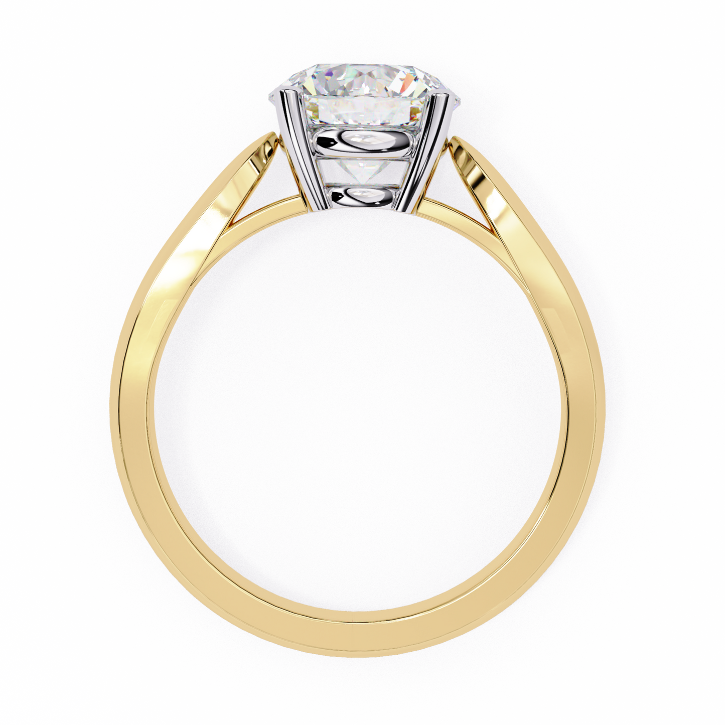 Lab Grown Diamond Classic Solitaire Ring in 14k Gold