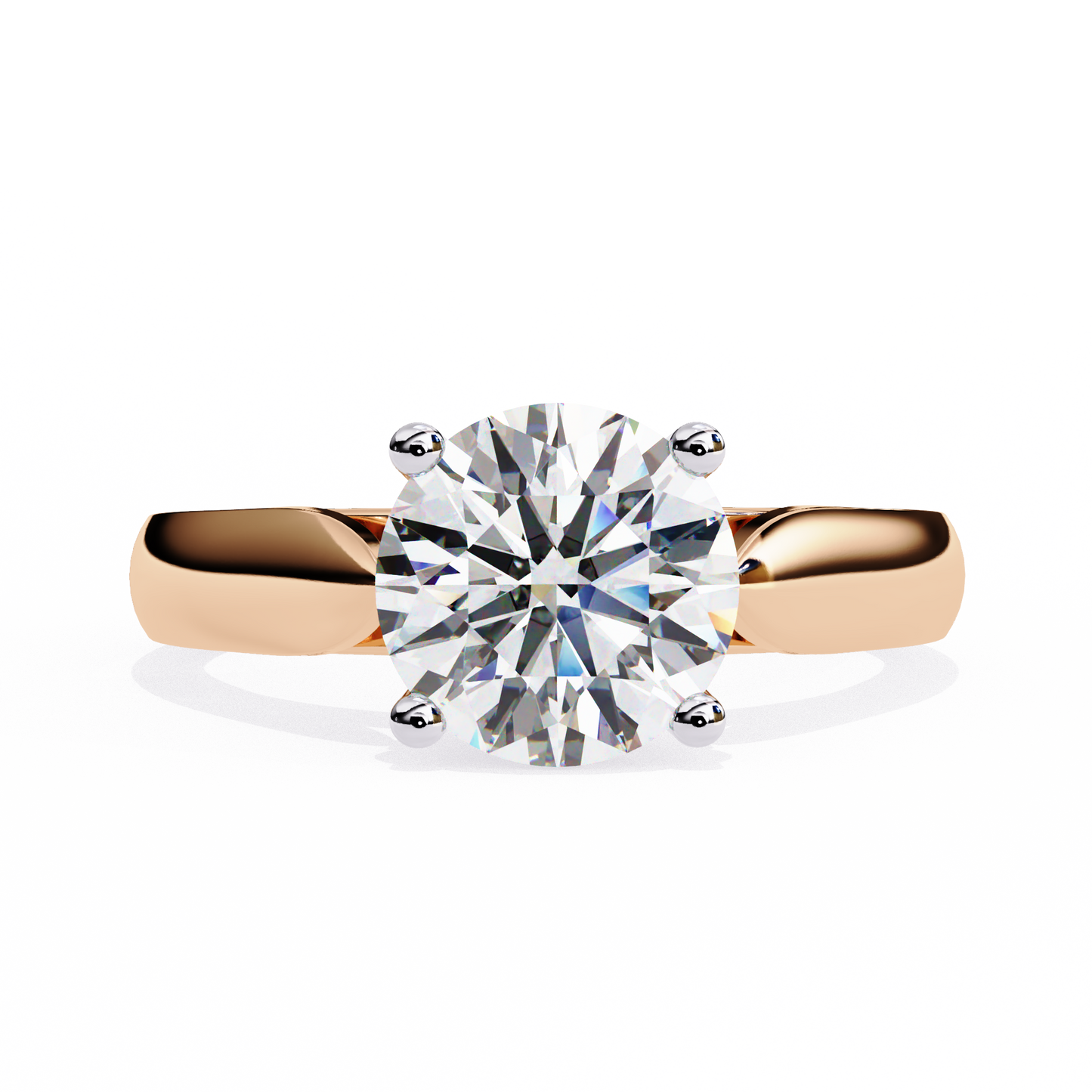 Lab Grown Diamond Classic Solitaire Ring in 14k Gold