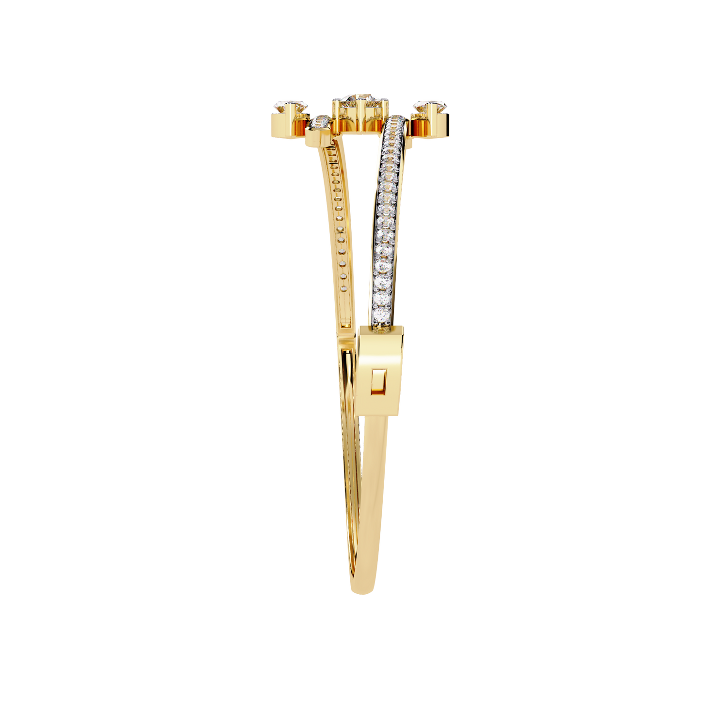 Lab Grown Diamond  Bracelet Marquise Stone (1.58ct) In 14K Gold