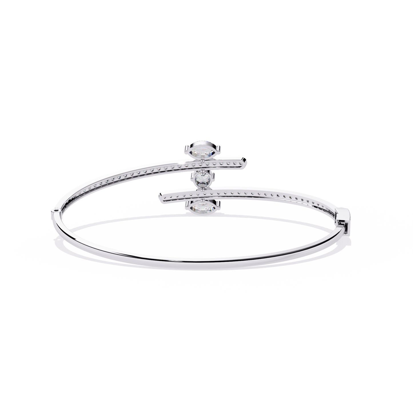 Lab Grown Diamond  Bracelet Marquise Stone (1.58ct) In 14K Gold