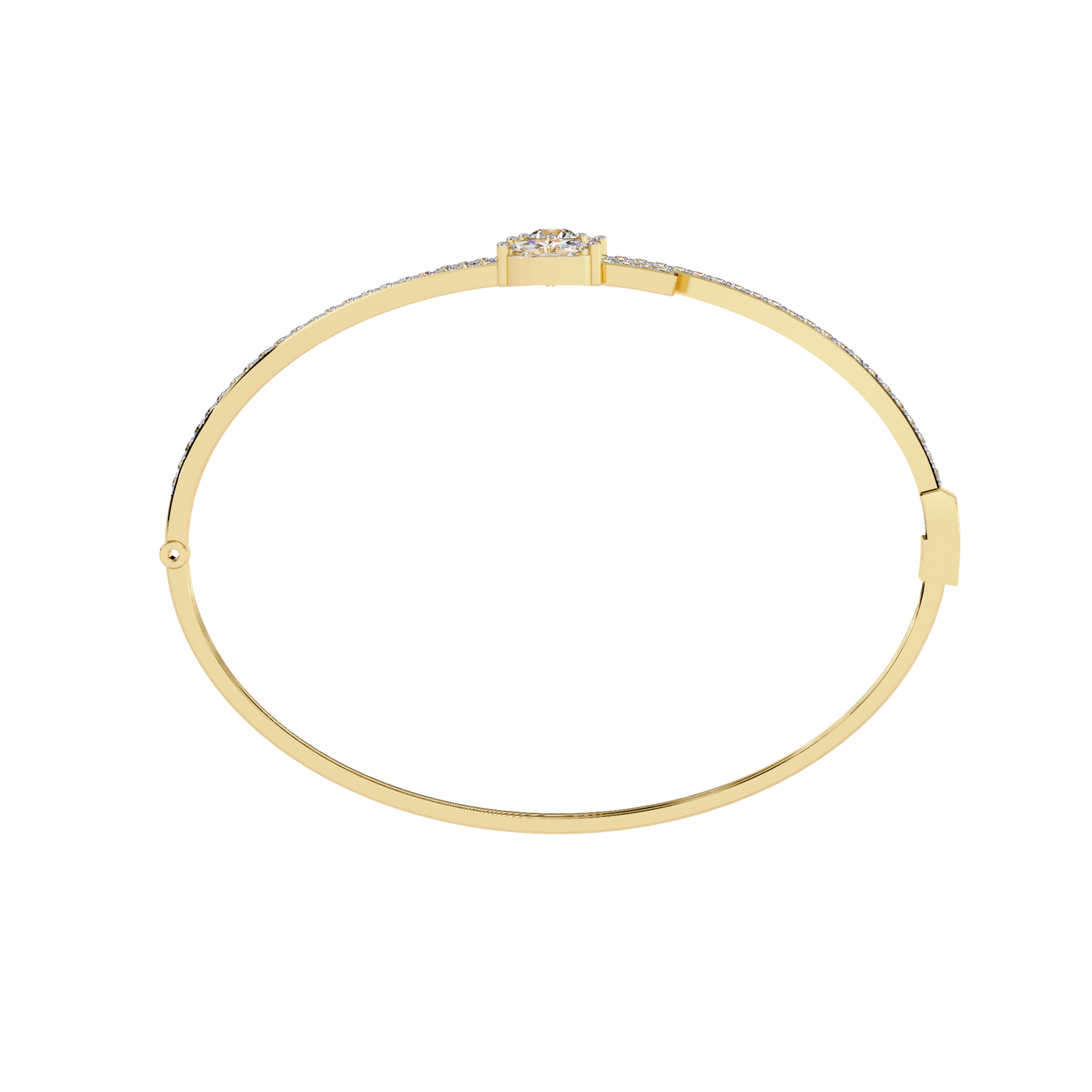 Lab Grown Diamond  Bracelet Marquise Stone (1.58ct) In 14K Gold