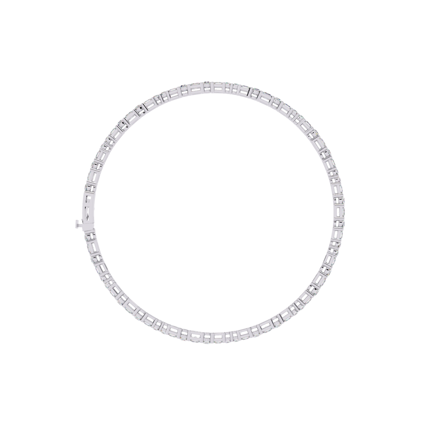 Lab Grown Diamond Bracelet Princess Stone (2.06ct) In 14K Gold