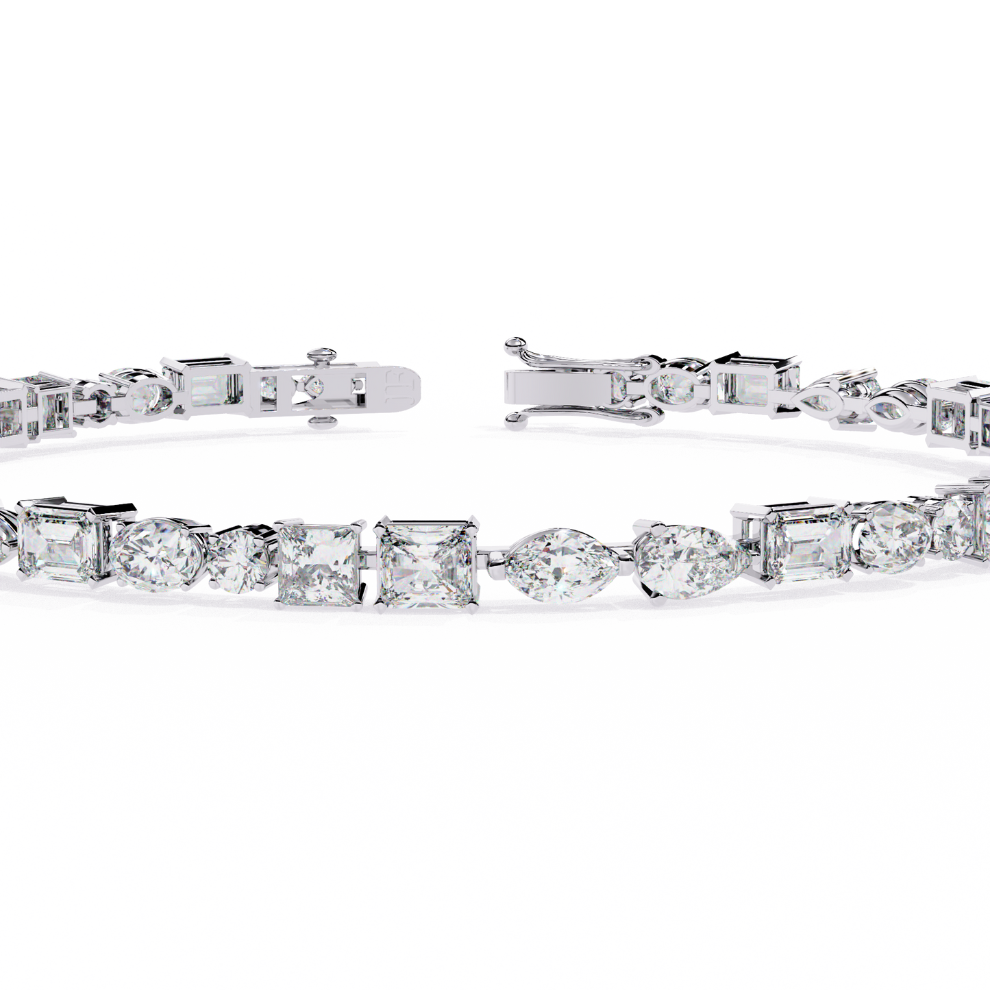 Lab Grown Diamond Bracelet Round Stone (4.51ct) In 14K Gold