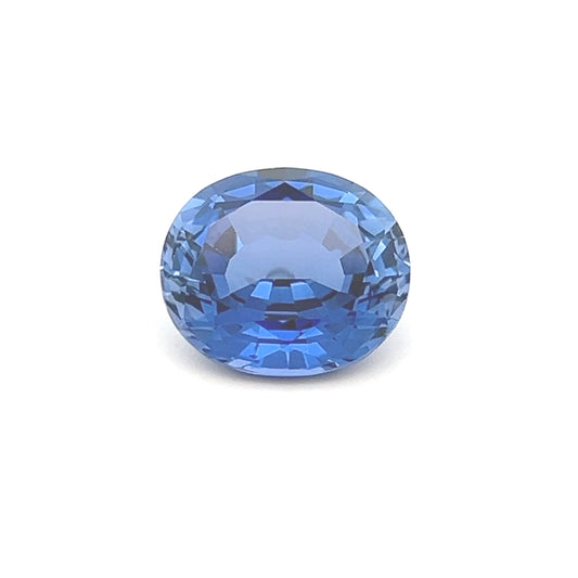 11.24 Carat Blue Oval Lab Grown Sapphire for Fine Jewelry