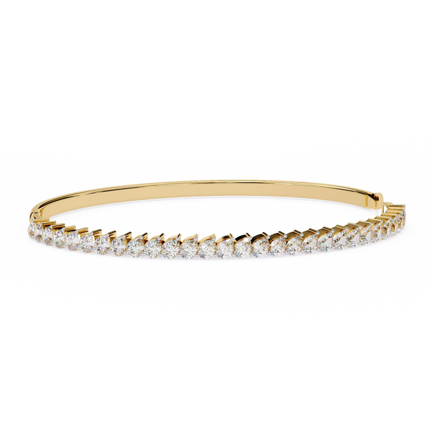 Lab Grown Diamond Bracelet Pear Stone (4.06ct) In 14K Gold