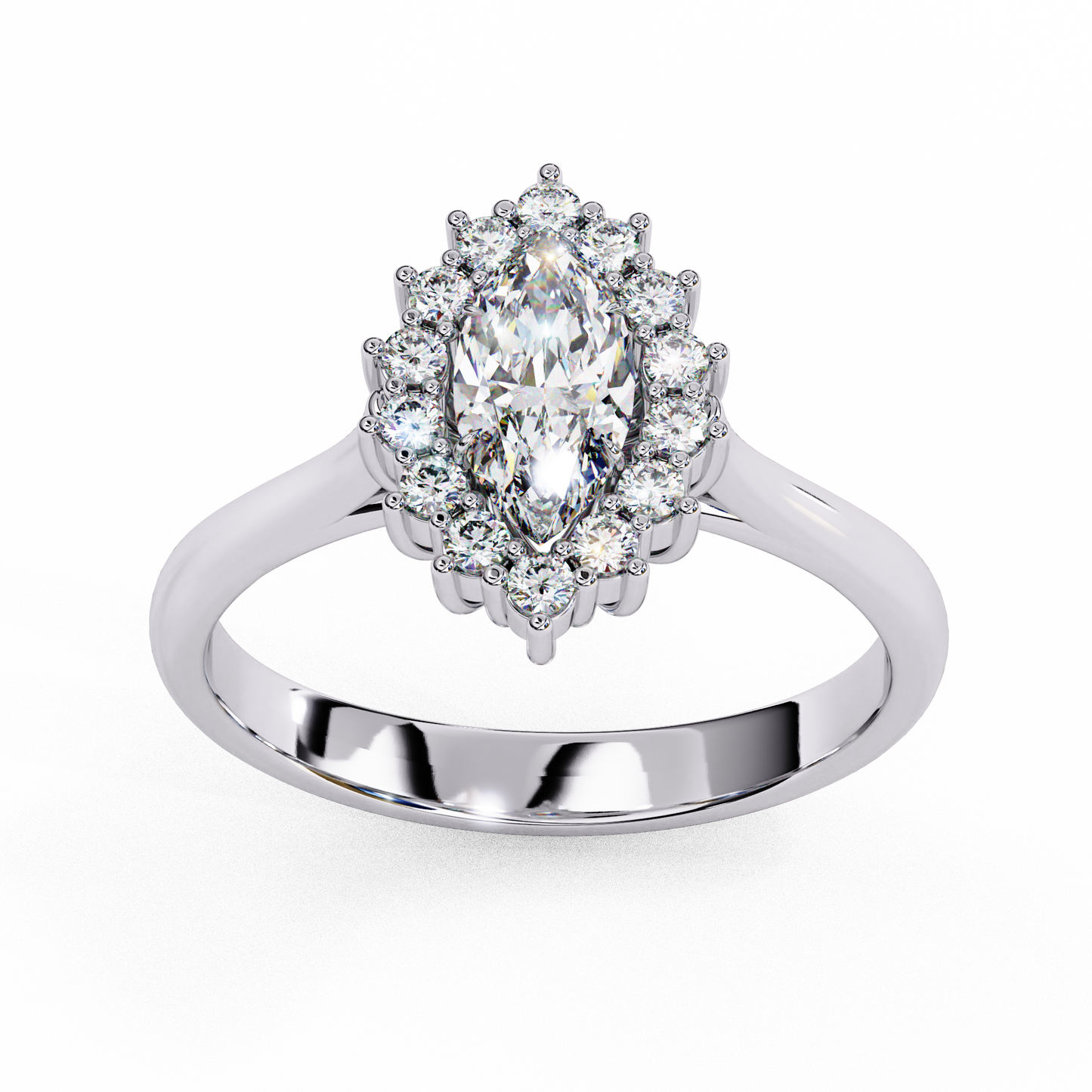 LGD Ring Marquise Stone (0.65ct) In 14K Gold