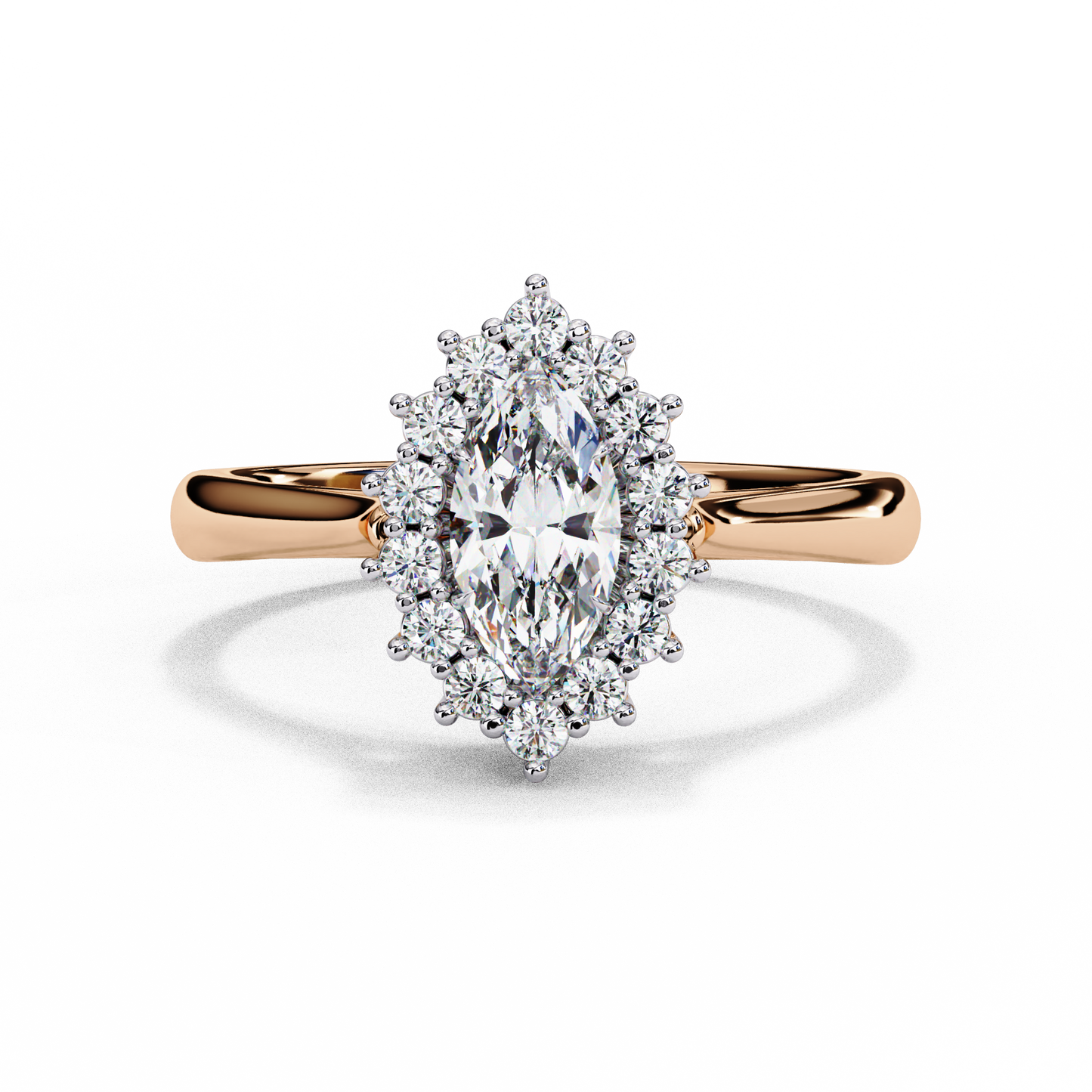 LGD Ring Marquise Stone (0.65ct) In 14K Gold