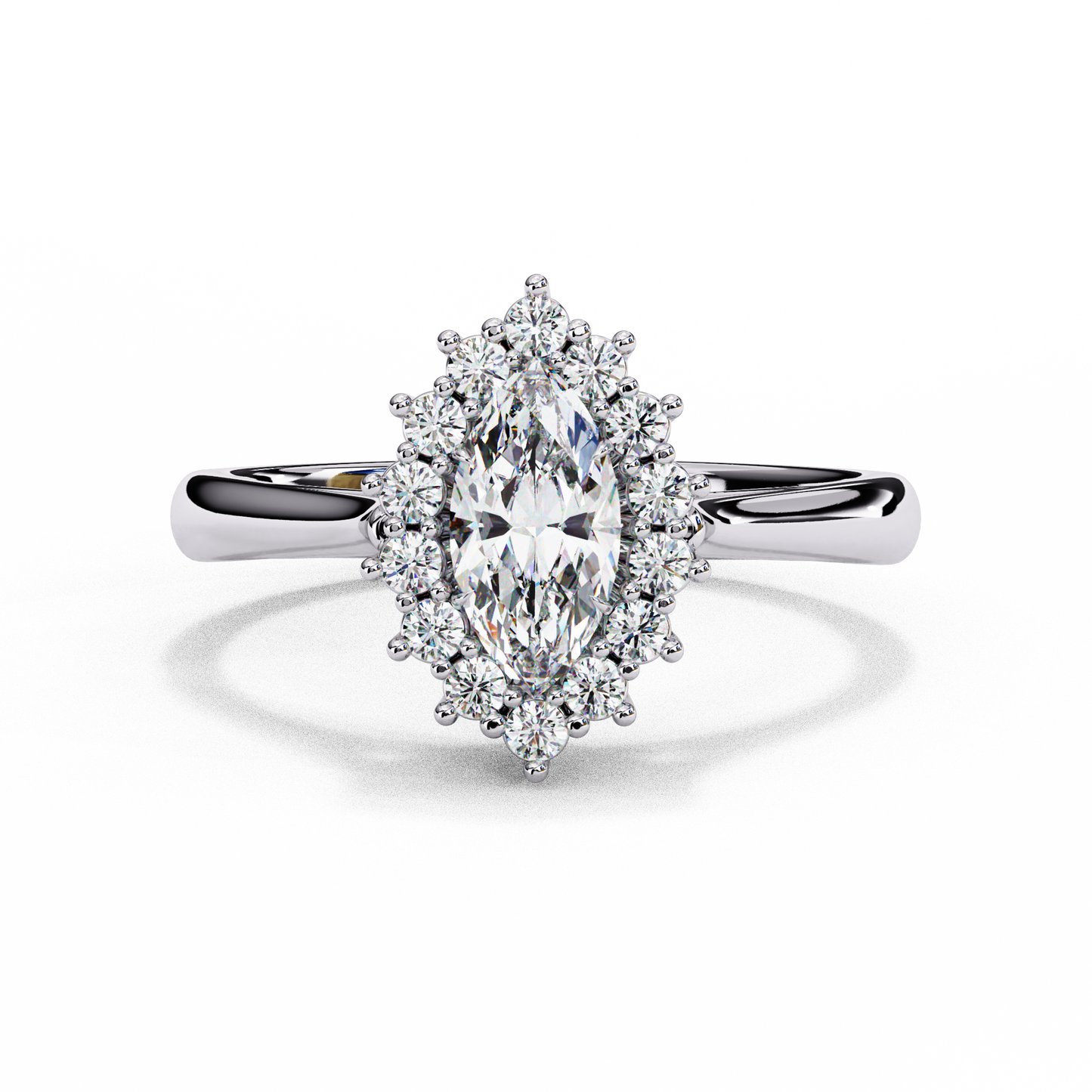 LGD Ring Marquise Stone (0.65ct) In 14K Gold