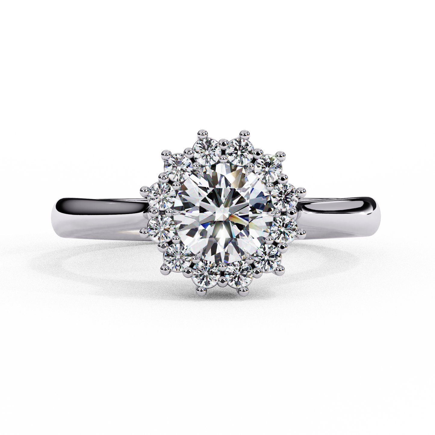 LGD Ring Round Stone (0.65ct) In 14K Gold #LGD-RD-CD030