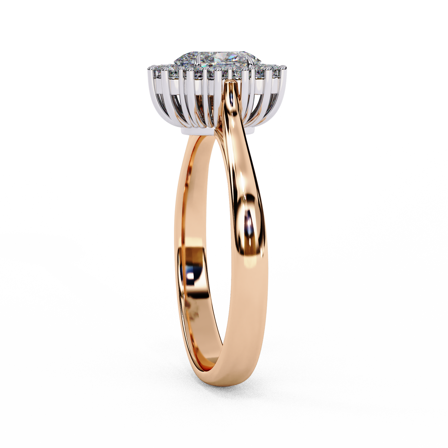 LGD Ring Oval Stone (0.63ct) In 14K Gold #LGD-OV-CD032