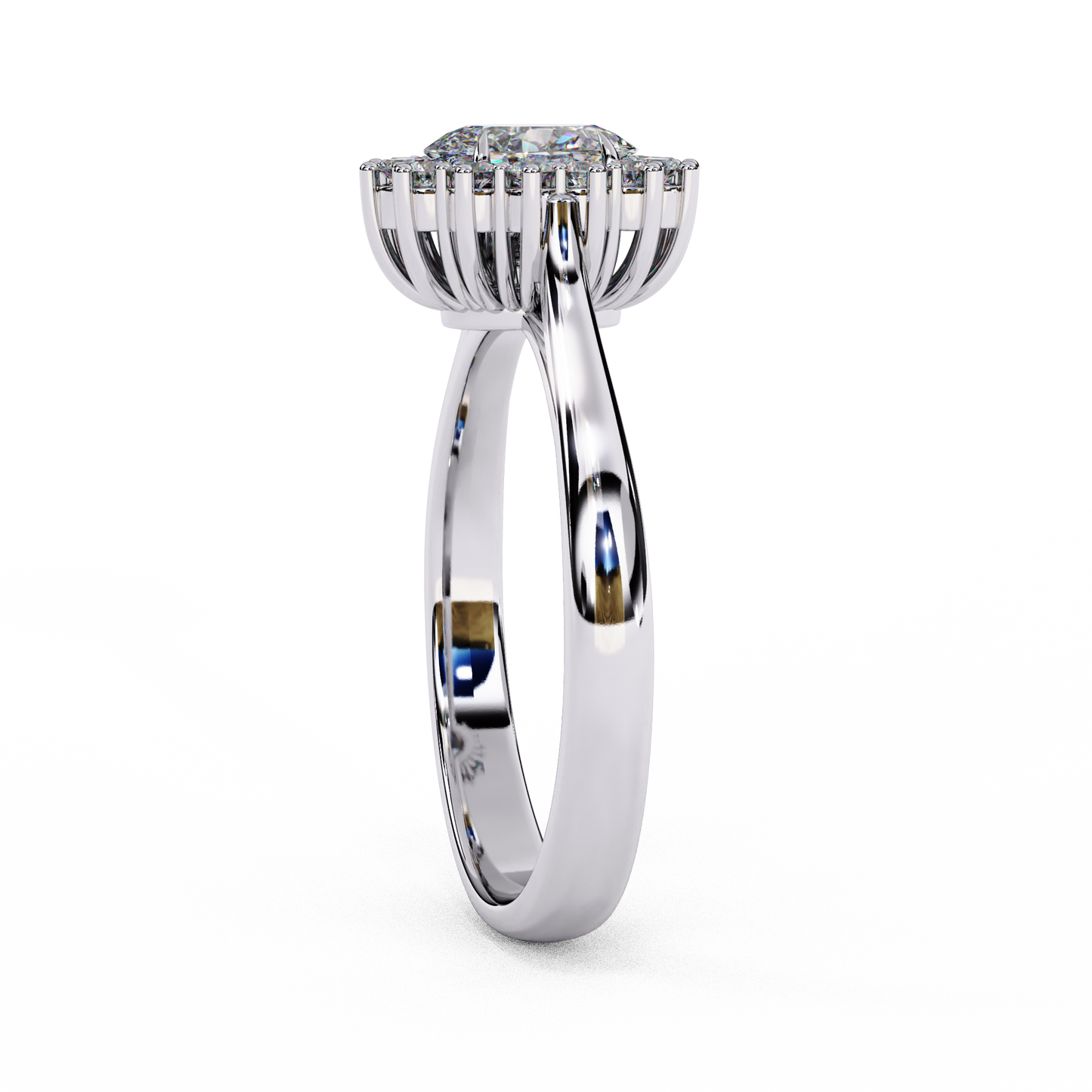 LGD Ring Oval Stone (0.63ct) In 14K Gold #LGD-OV-CD032