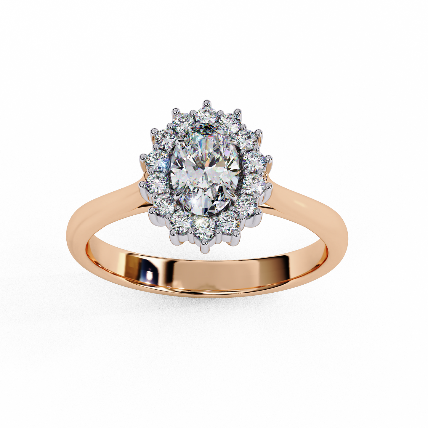 LGD Ring Oval Stone (0.63ct) In 14K Gold #LGD-OV-CD032