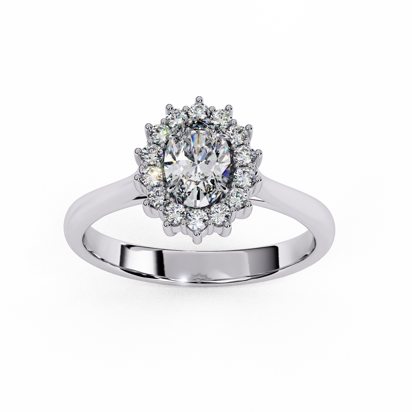LGD Ring Oval Stone (0.63ct) In 14K Gold #LGD-OV-CD032