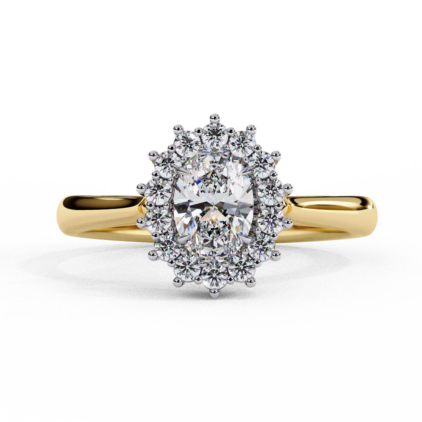 LGD Ring Oval Stone (0.63ct) In 14K Gold #LGD-OV-CD032