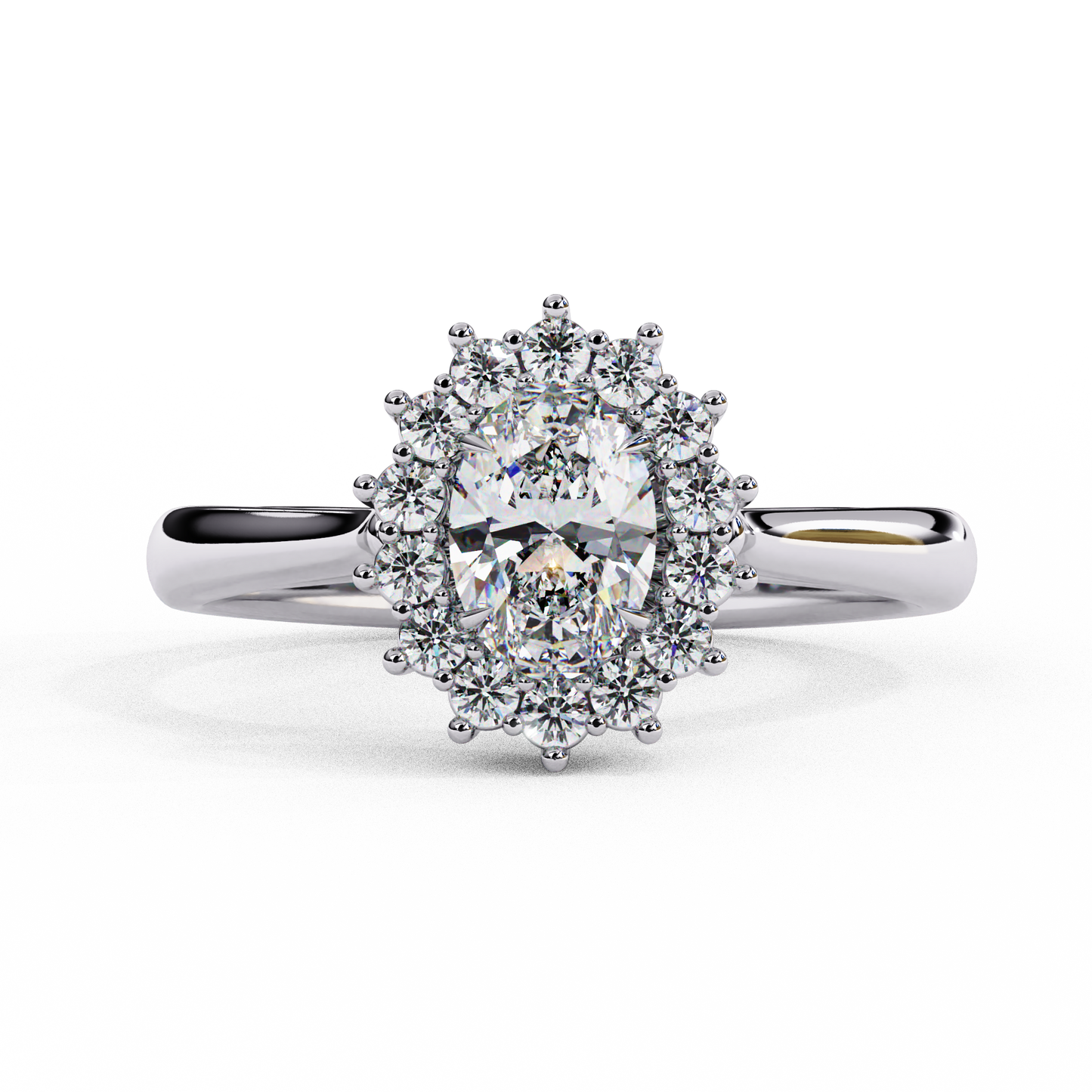 LGD Ring Oval Stone (0.63ct) In 14K Gold #LGD-OV-CD032