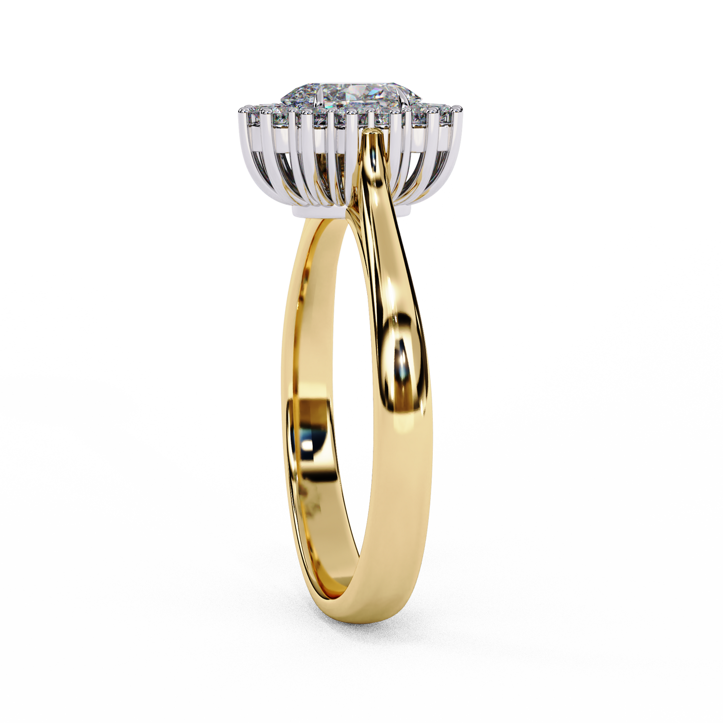 LGD Ring Oval Stone (0.63ct) In 14K Gold #LGD-OV-CD032