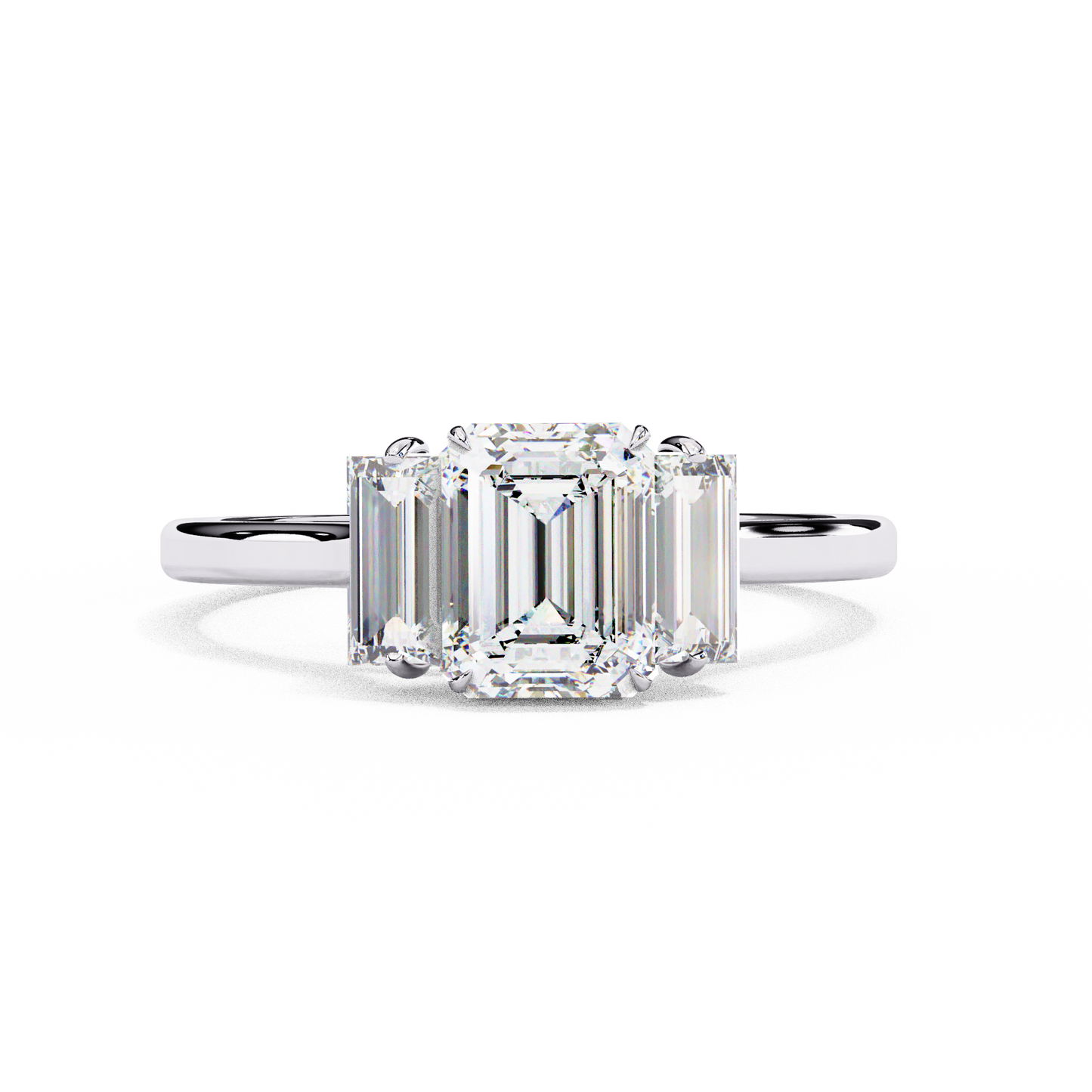 LGD Solitaire Ring Emerald Stone (1.44ct) In 14K Gold
