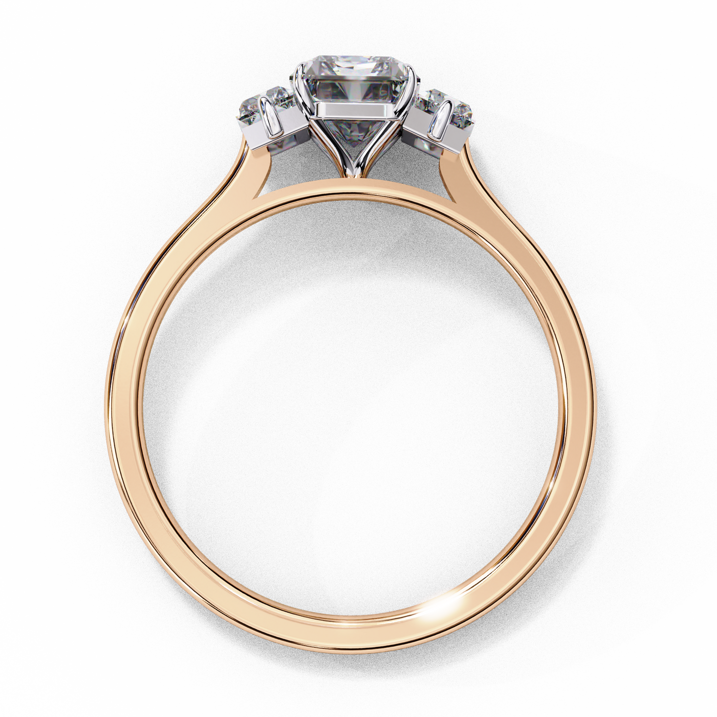 LGD Solitaire Ring Emerald Stone (1.44ct) In 14K Gold