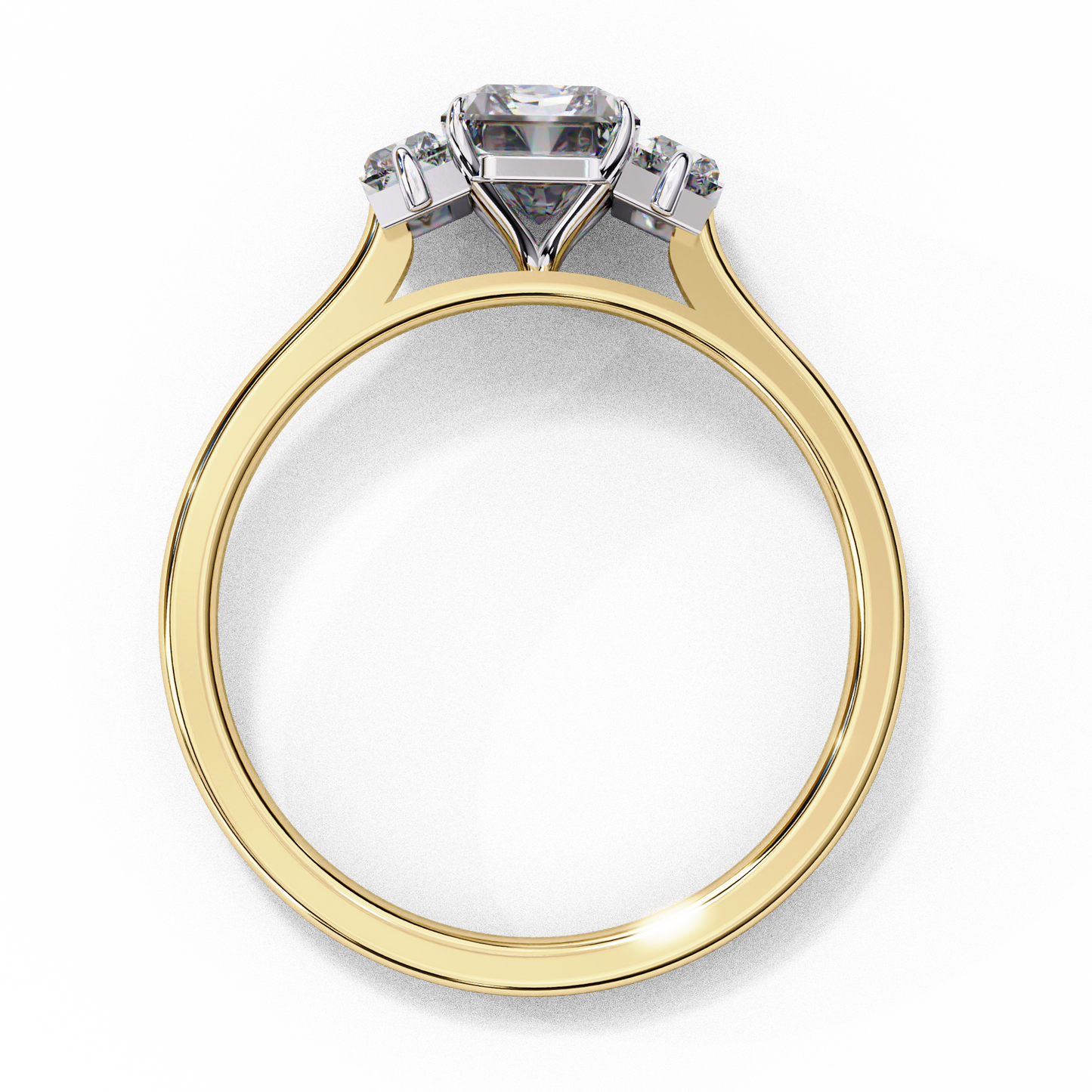 LGD Solitaire Ring Emerald Stone (1.44ct) In 14K Gold