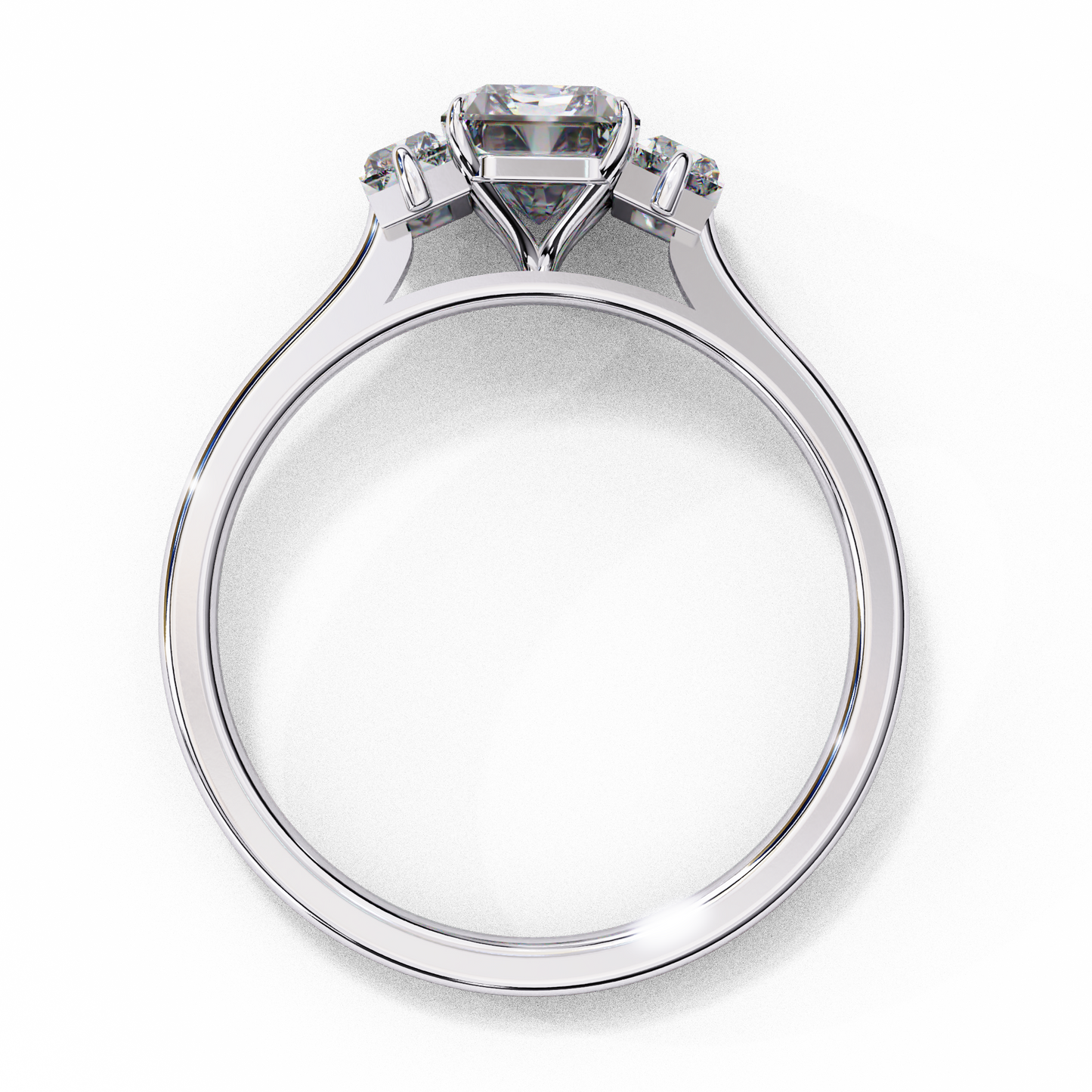LGD Solitaire Ring Emerald Stone (1.44ct) In 14K Gold