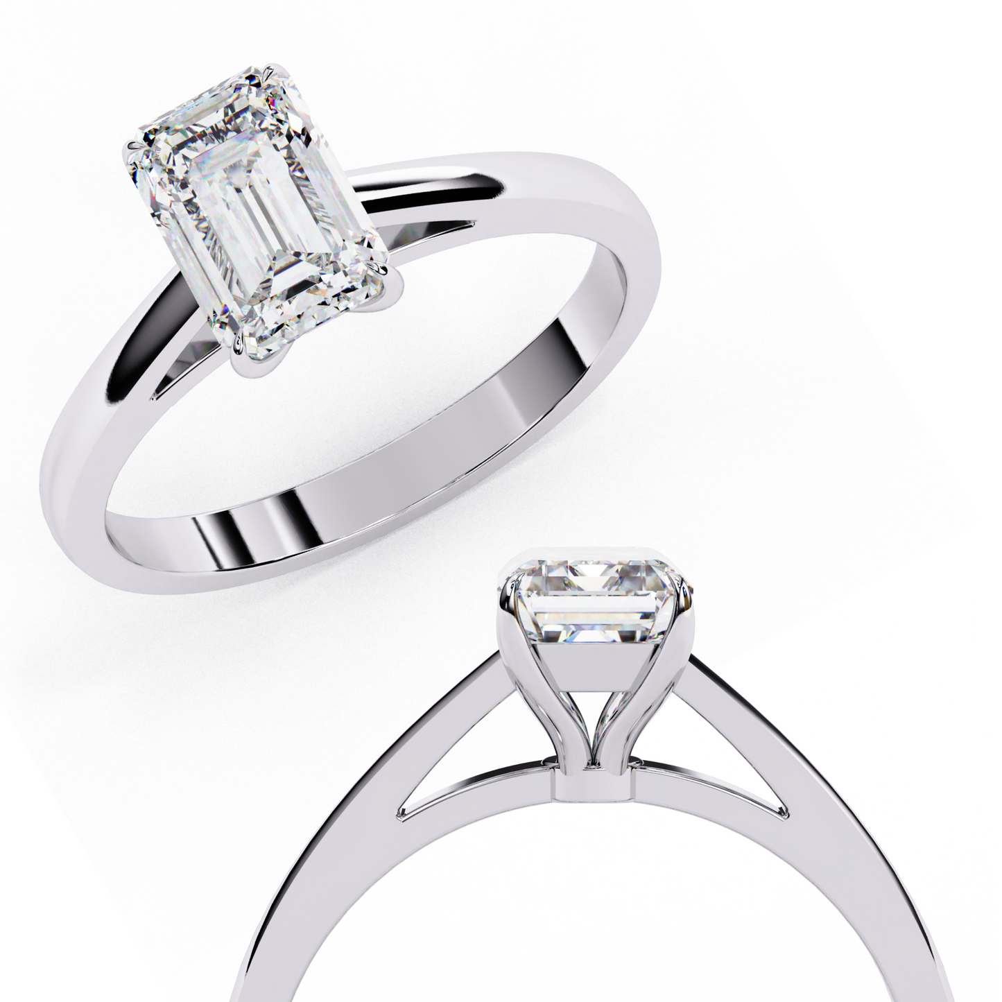LGD Solitaire Ring Rings70 Stone (1.2ct) In 14K Gold #LGD-Em-CD040