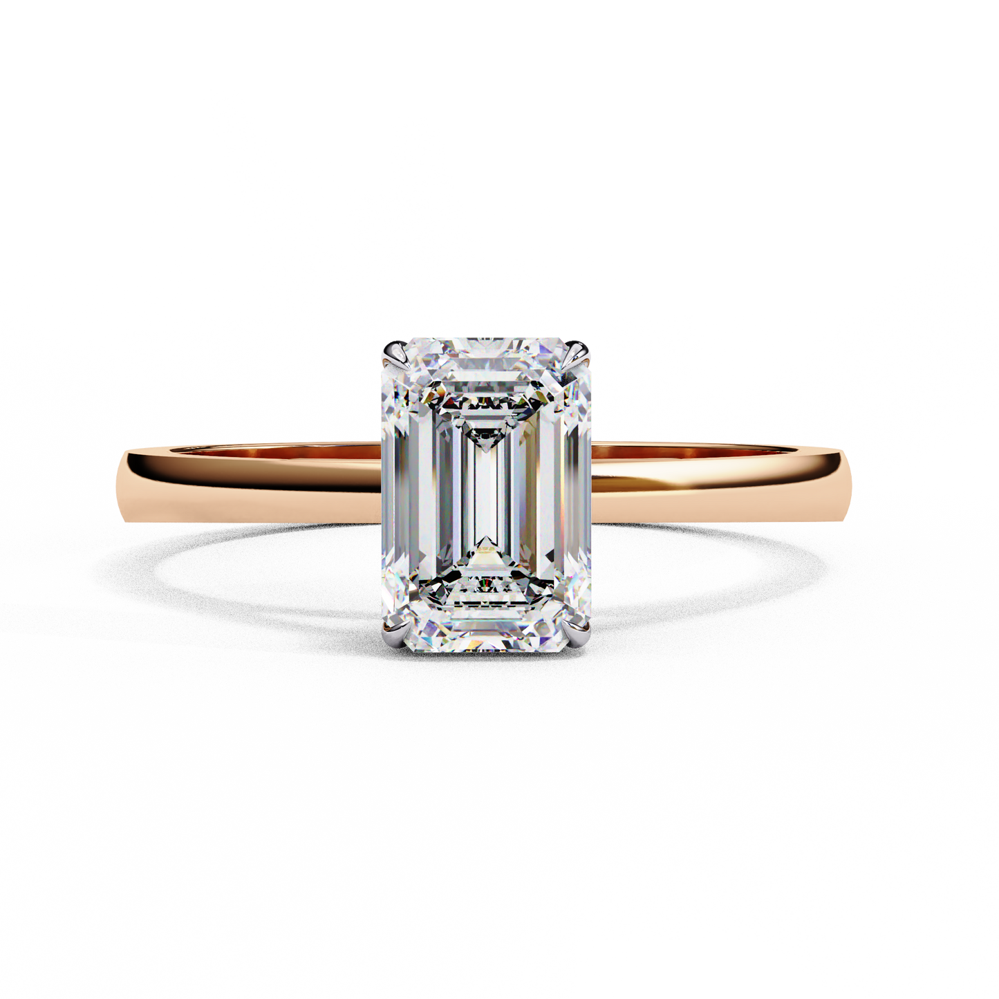 LGD Solitaire Ring Rings70 Stone (1.2ct) In 14K Gold #LGD-Em-CD040