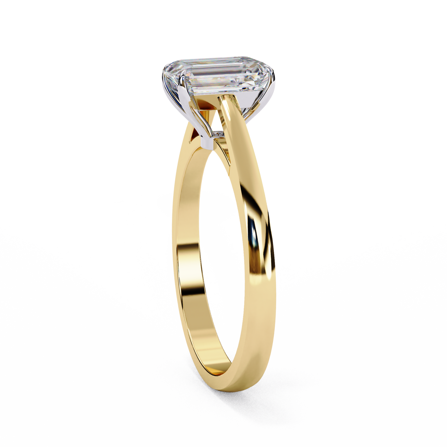 LGD Solitaire Ring Rings70 Stone (1.2ct) In 14K Gold #LGD-Em-CD040
