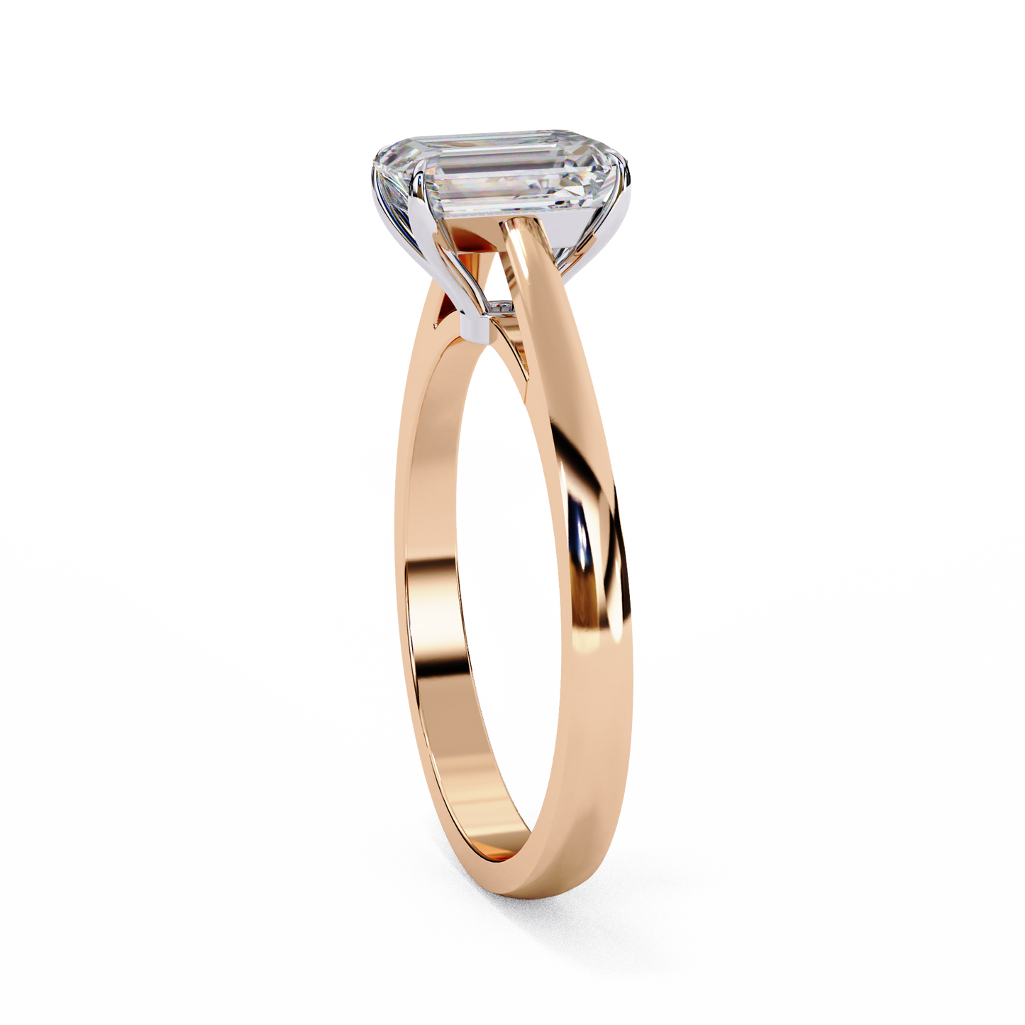 LGD Solitaire Ring Rings70 Stone (1.2ct) In 14K Gold #LGD-Em-CD040