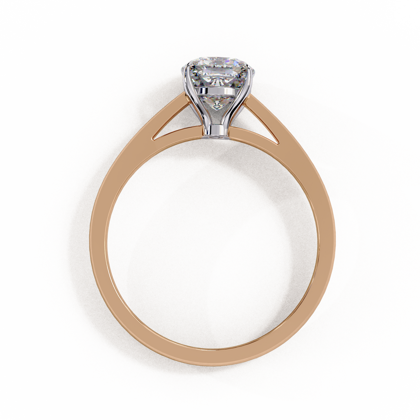 LGD Solitaire Ring Cushion Square Stone (1.43ct) In 14K Gold #LGD-CU-CD051