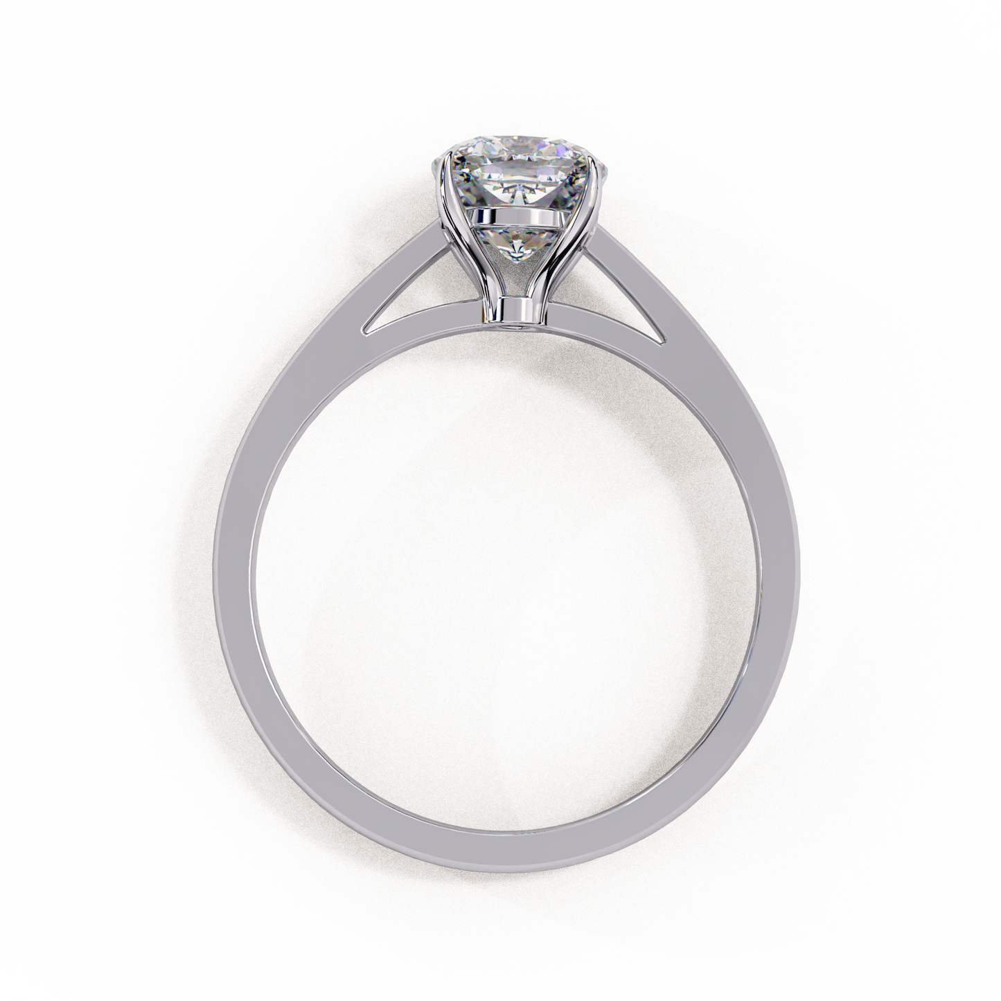 LGD Solitaire Ring Cushion Square Stone (1.43ct) In 14K Gold #LGD-CU-CD051