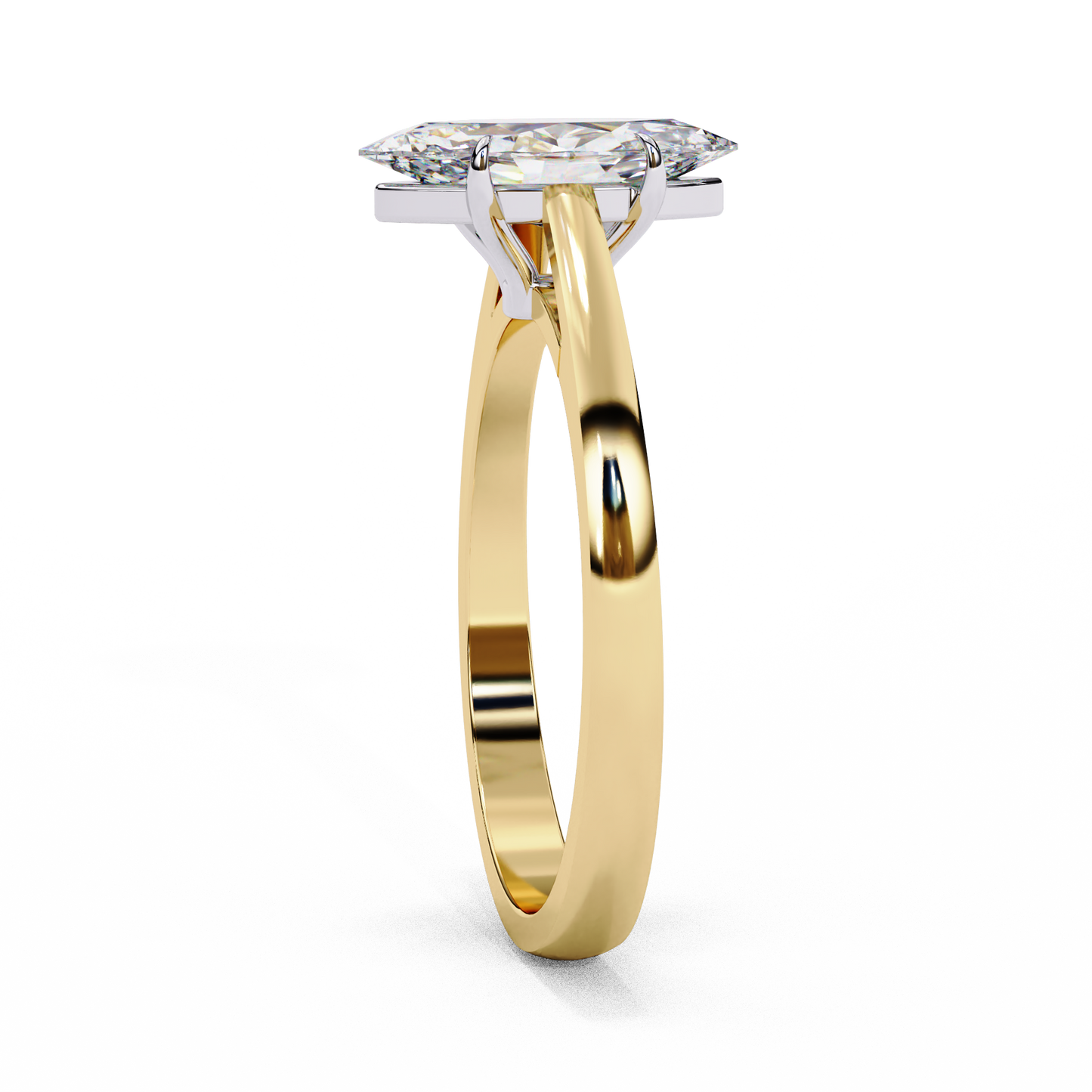 LGD Ring Marquise Stone (0.86ct) In 14K Gold #LGD-Mq-CD053