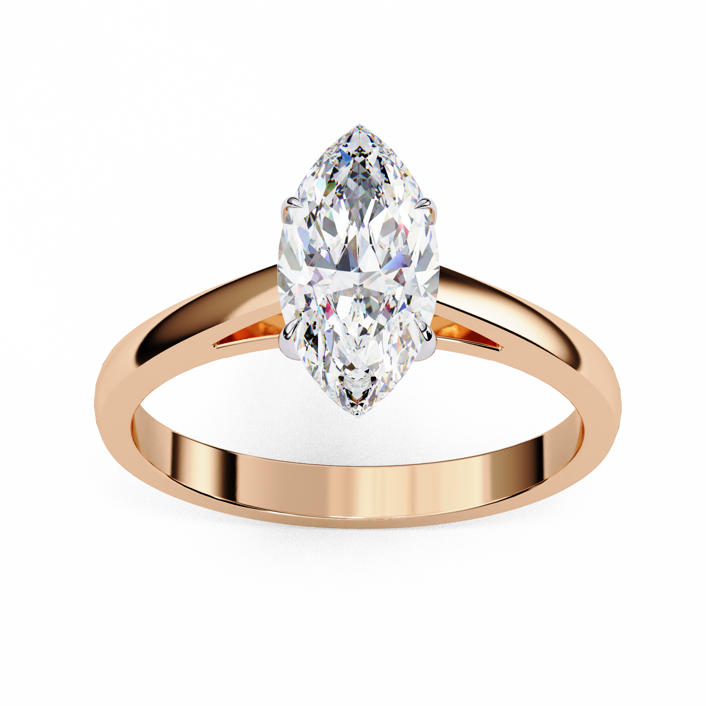 LGD Ring Marquise Stone (0.86ct) In 14K Gold #LGD-Mq-CD053