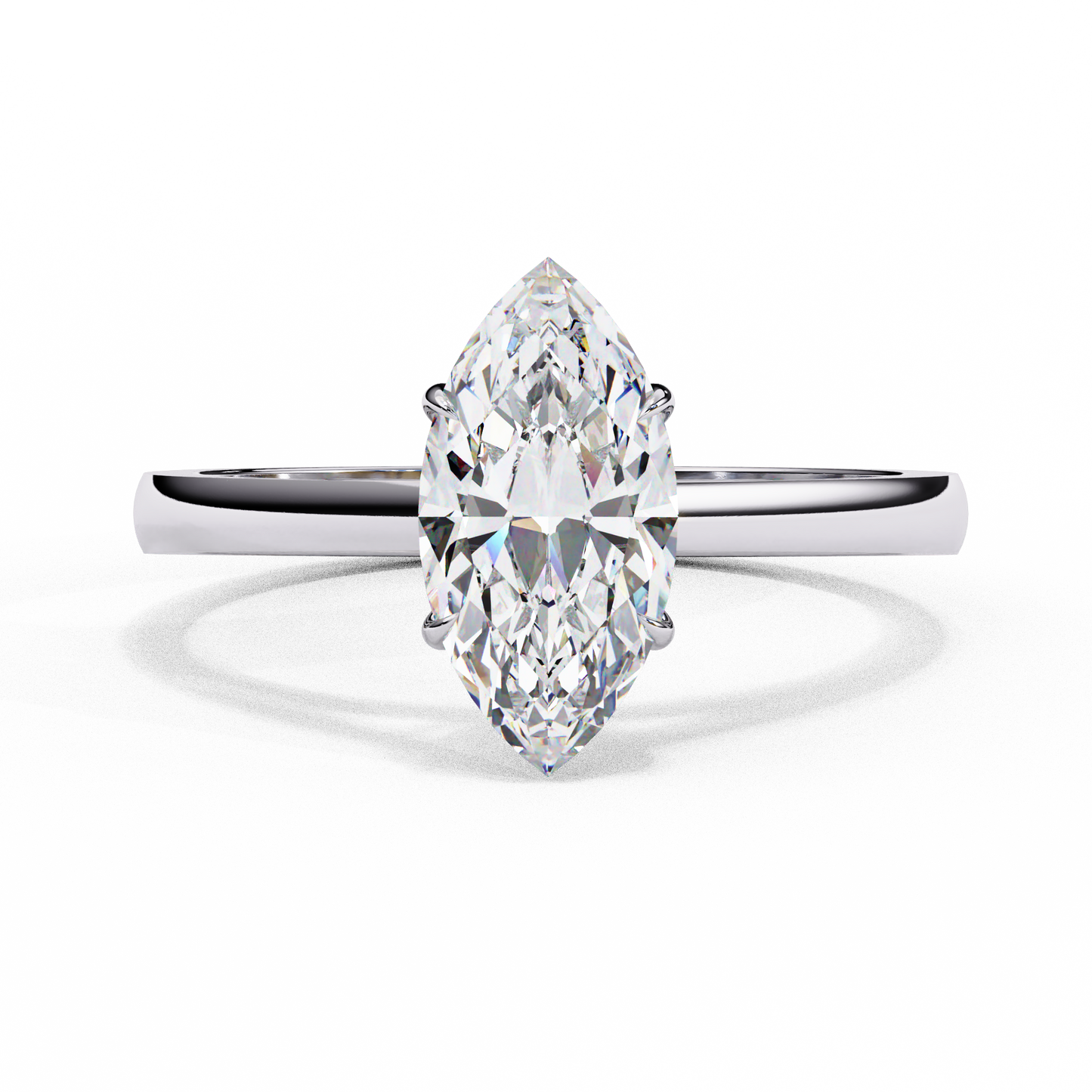 LGD Ring Marquise Stone (0.86ct) In 14K Gold #LGD-Mq-CD053