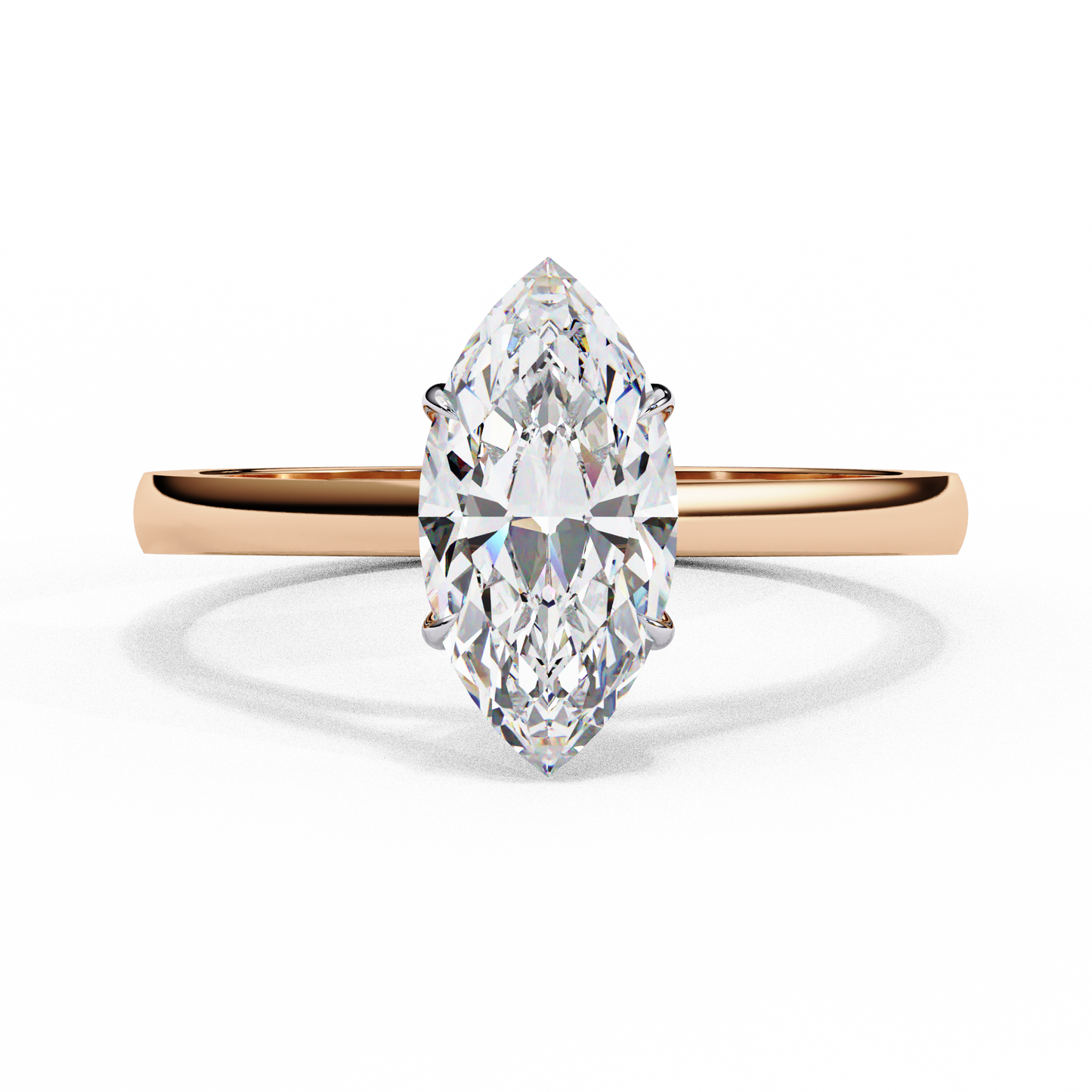 LGD Ring Marquise Stone (0.86ct) In 14K Gold #LGD-Mq-CD053