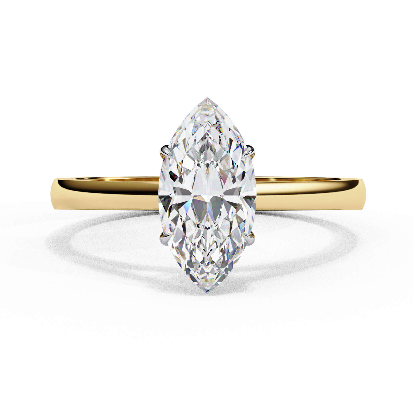 LGD Ring Marquise Stone (0.86ct) In 14K Gold #LGD-Mq-CD053