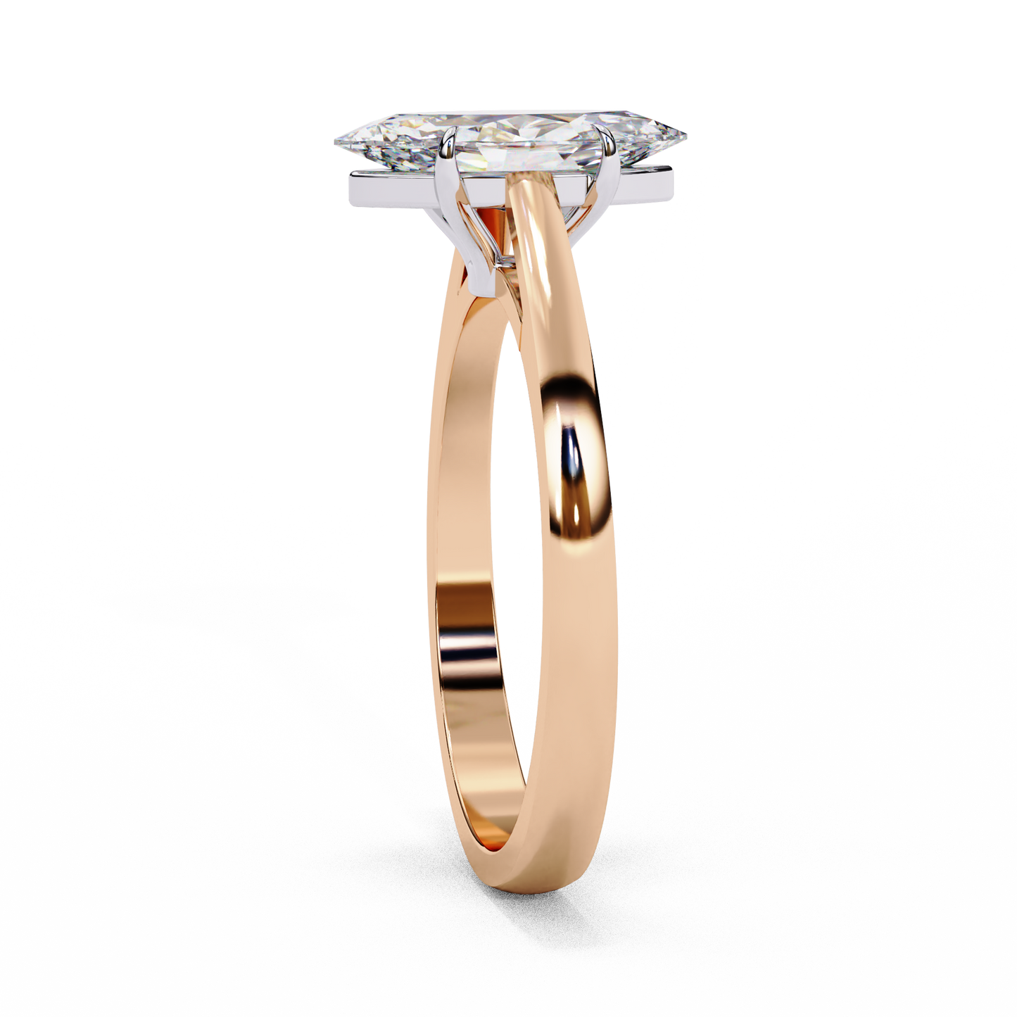 LGD Ring Marquise Stone (0.86ct) In 14K Gold #LGD-Mq-CD053