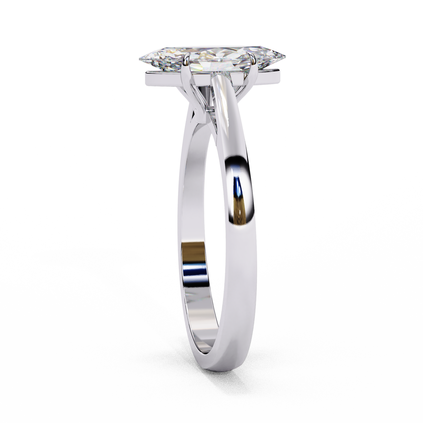 LGD Ring Marquise Stone (0.86ct) In 14K Gold #LGD-Mq-CD053
