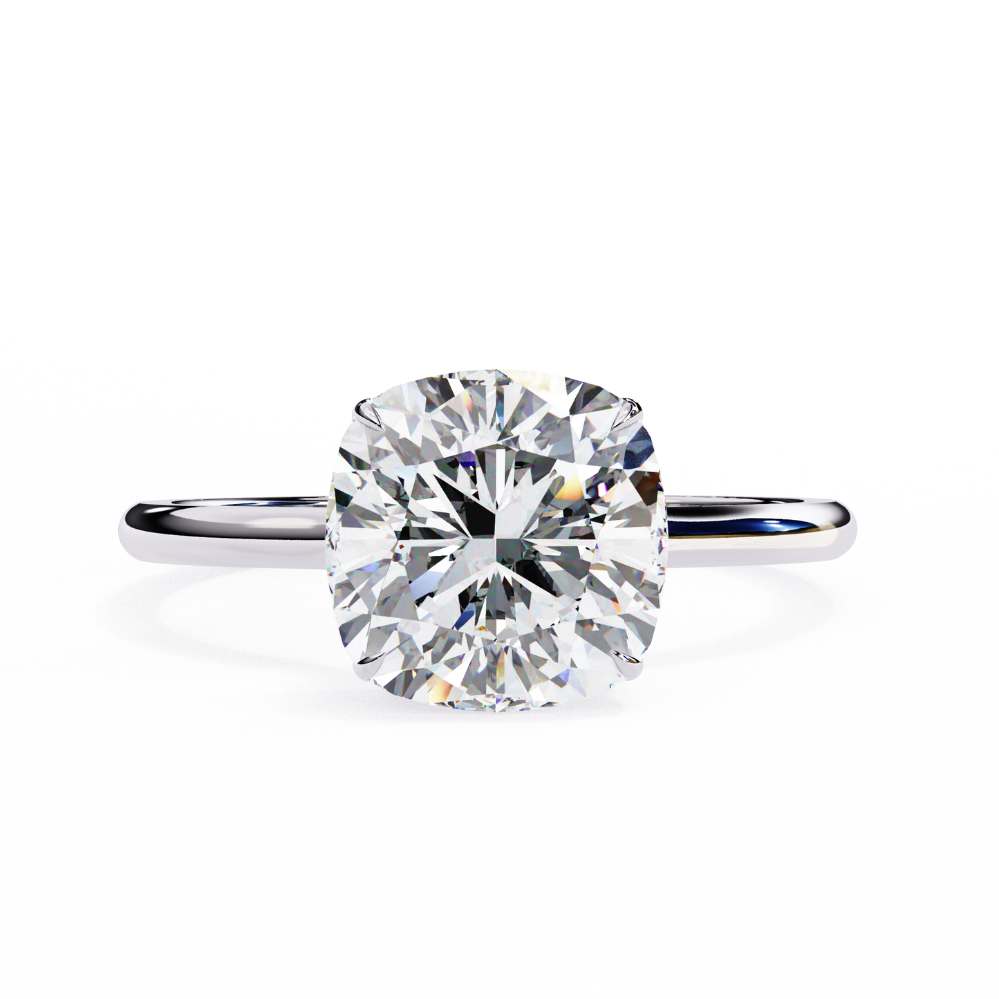 LGD Solitaire Ring Cushion Square (2.72ct) In 14K Gold #LGD-CU-CD061