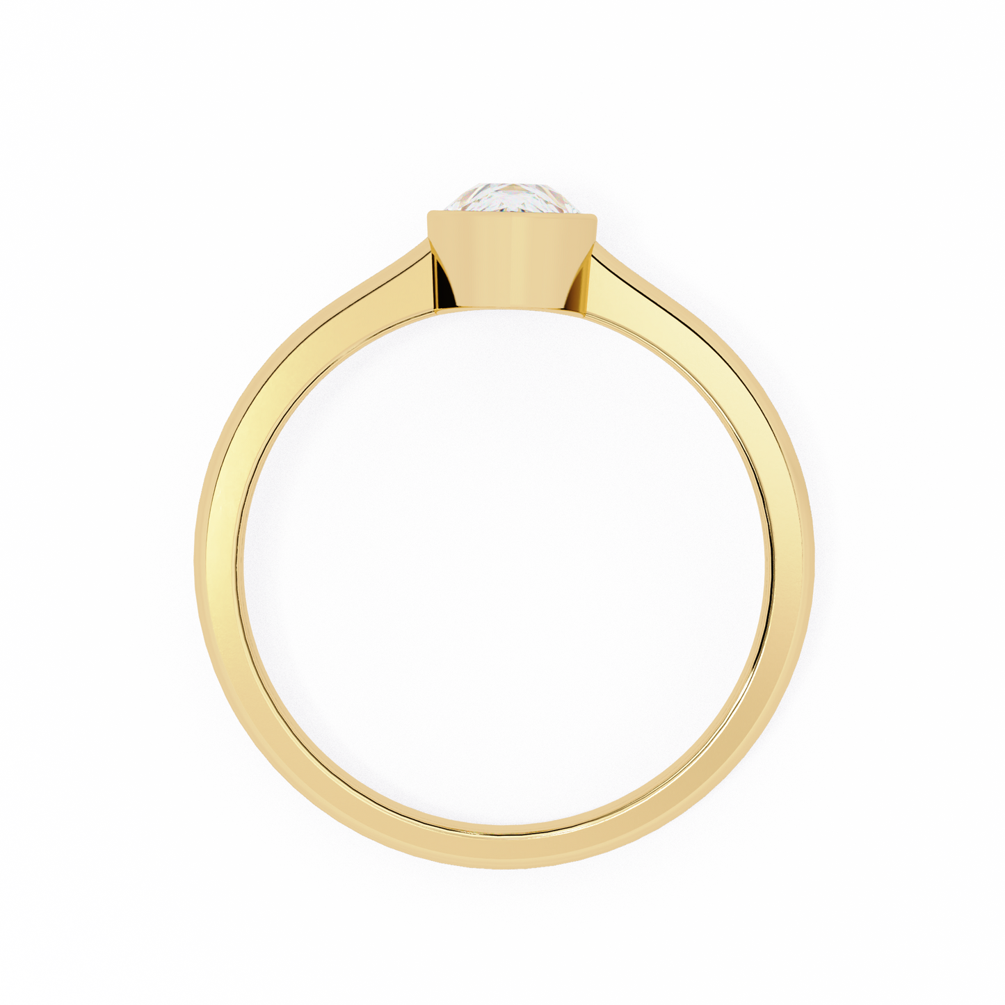 LGD Ring Pear Stone (0.58ct) In 14K Gold