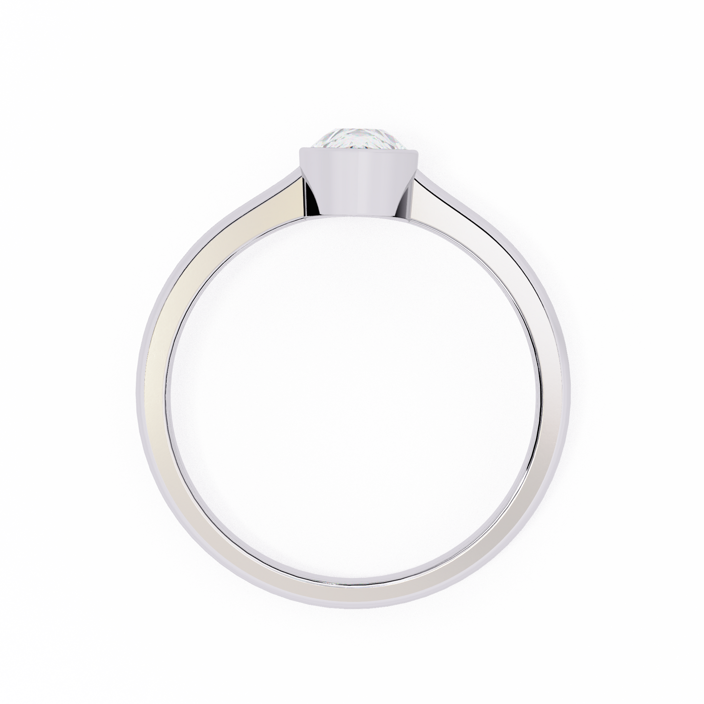 LGD Ring Pear Stone (0.58ct) In 14K Gold